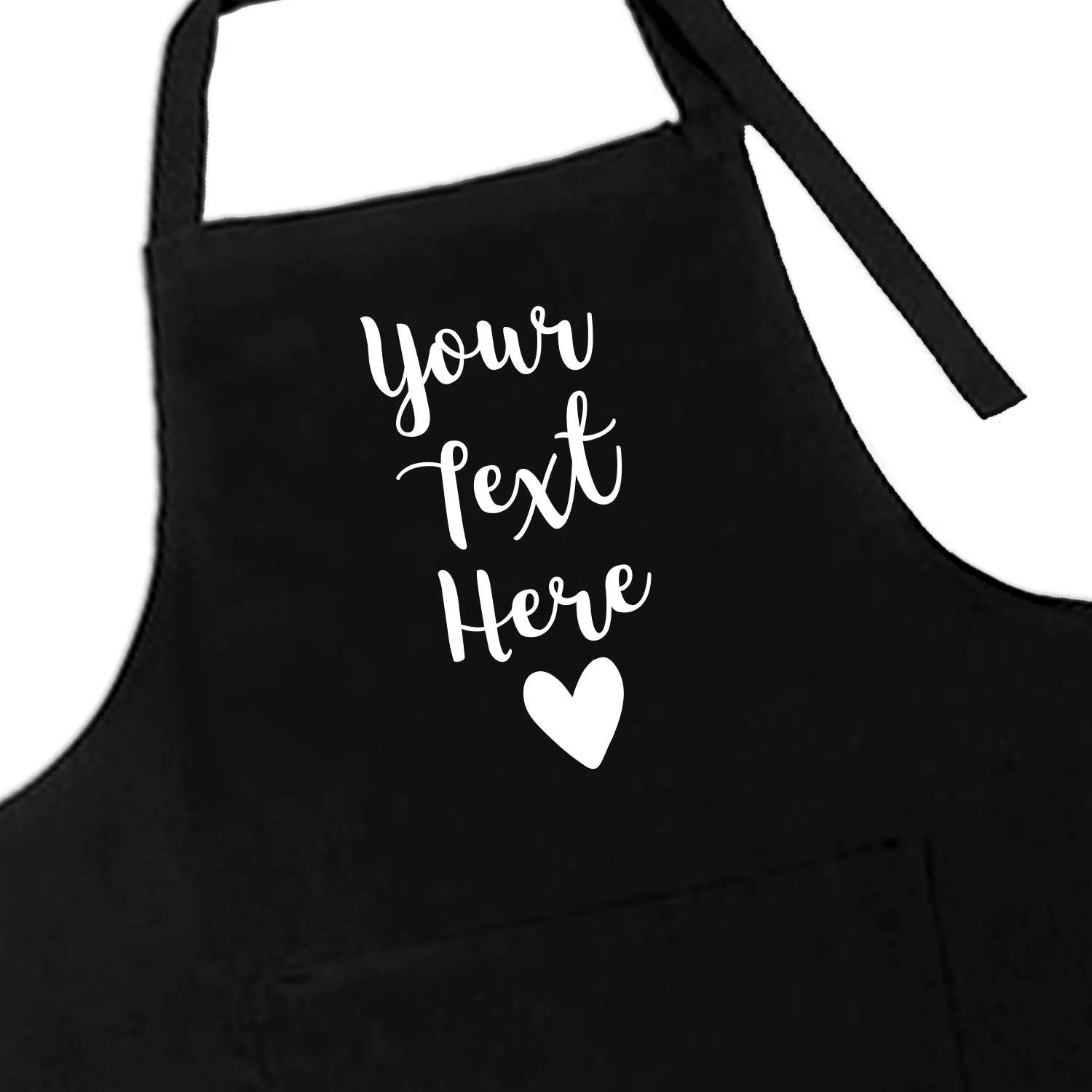 Heart & Text Apron