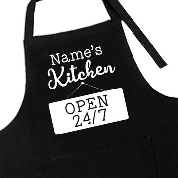 Kitchen Open 24/7 Apron