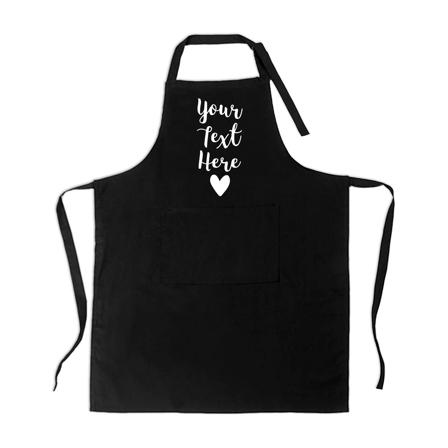 Heart & Text Apron