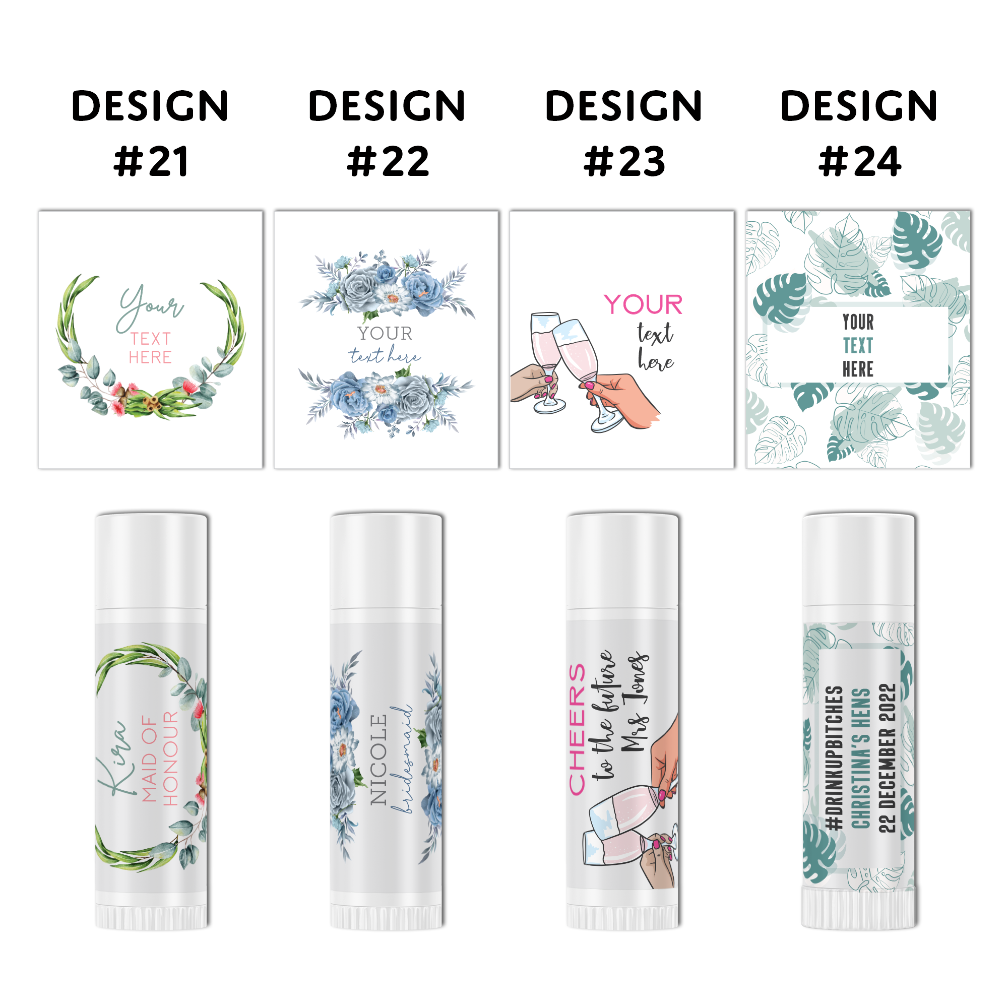 Personalised Lip Balms