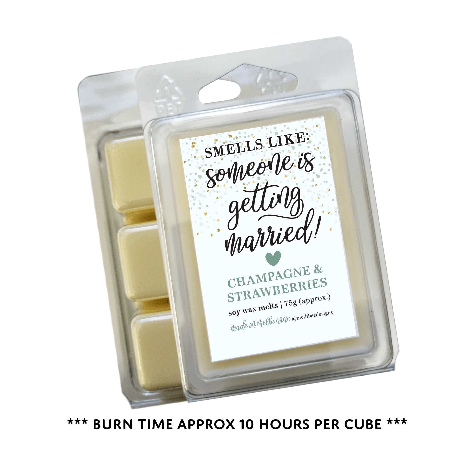 "Smells Like Someone Is Getting Married" Soy Wax Melts (Champagne & Strawberries)
