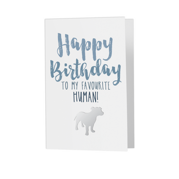 Happy Birthday Human Greeting Card