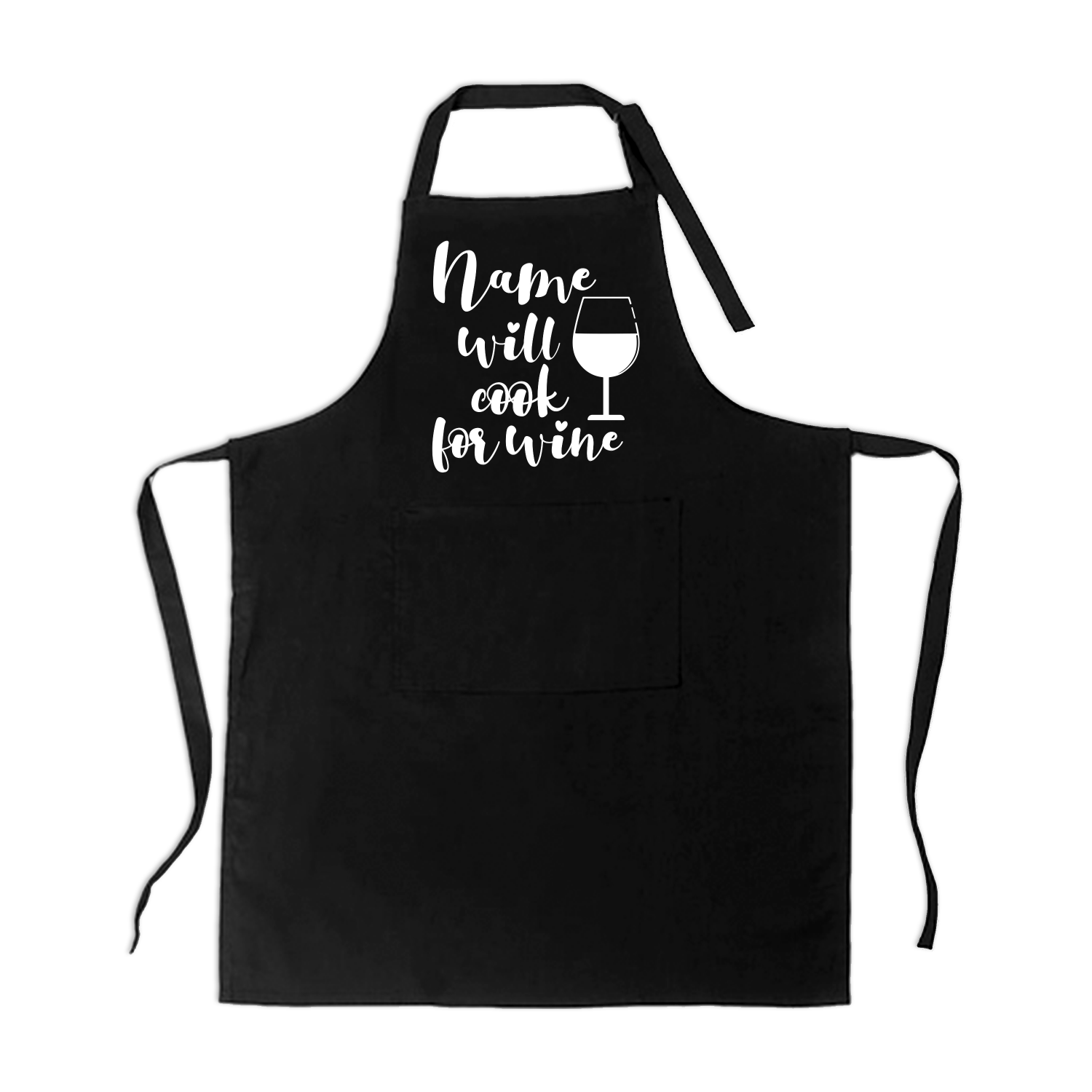 Will Cook for Wine Apron