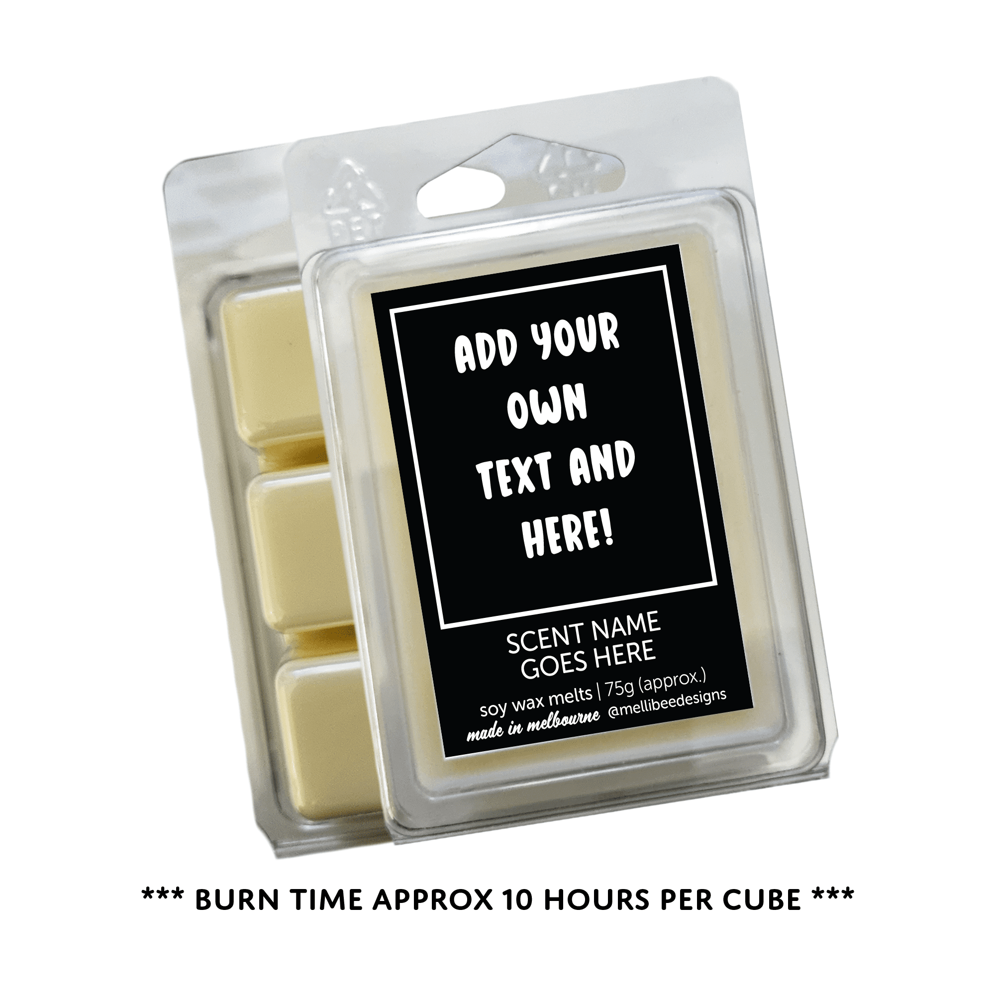 Hand poured in Melbourne. Soy Way Melts, made in Melbourne