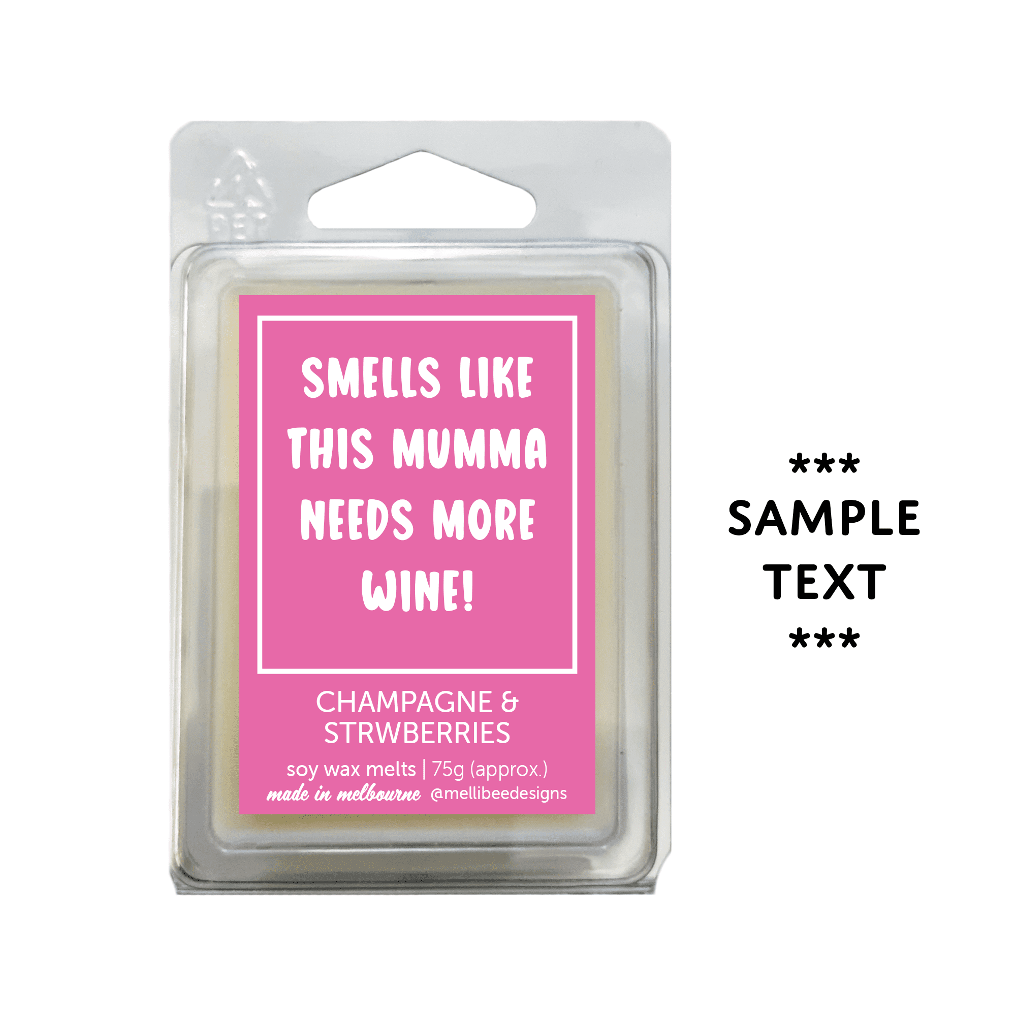 Hand poured in Melbourne. Soy Way Melts, made in Melbourne