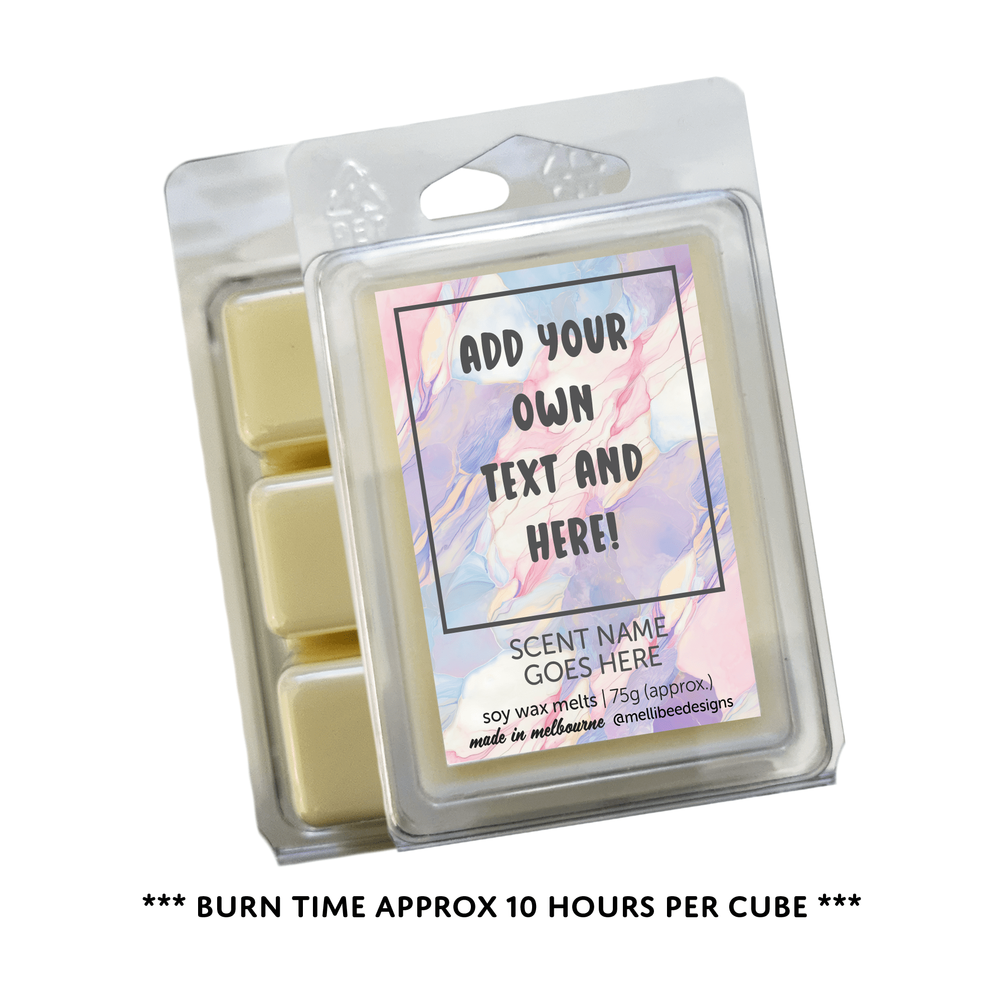 Hand poured in Melbourne. Soy Way Melts, made in Melbourne