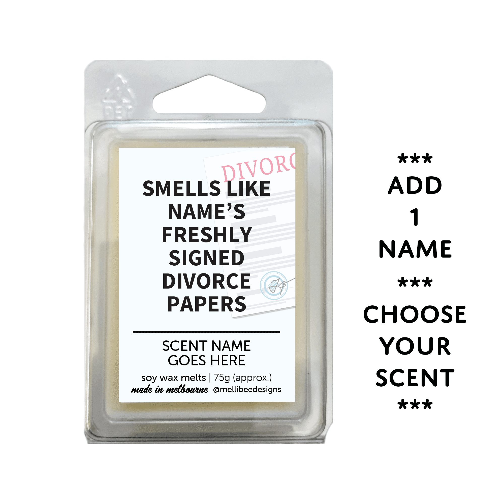 Hand poured in Melbourne. Soy Way Melts, made in Melbourne