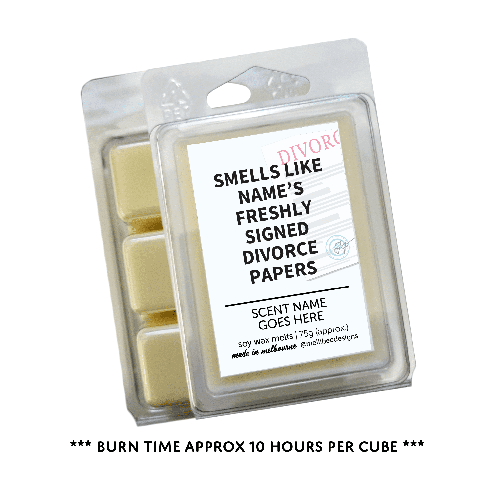 Hand poured in Melbourne. Soy Way Melts, made in Melbourne