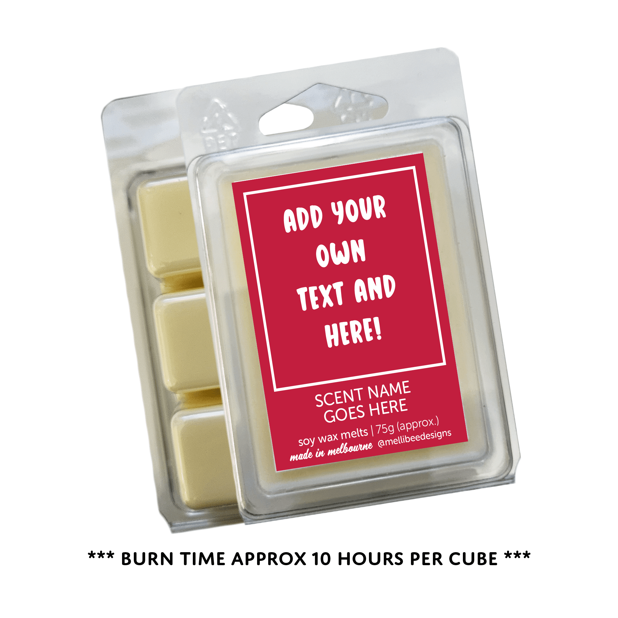 Hand poured in Melbourne. Soy Way Melts, made in Melbourne