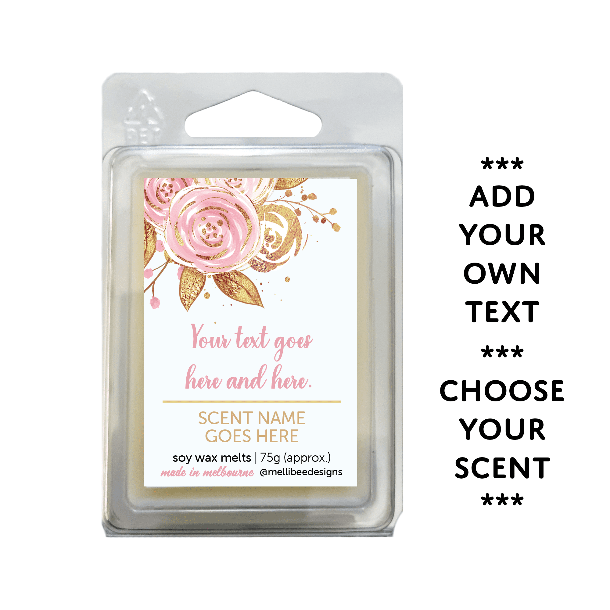 Hand poured in Melbourne. Soy Way Melts, made in Melbourne