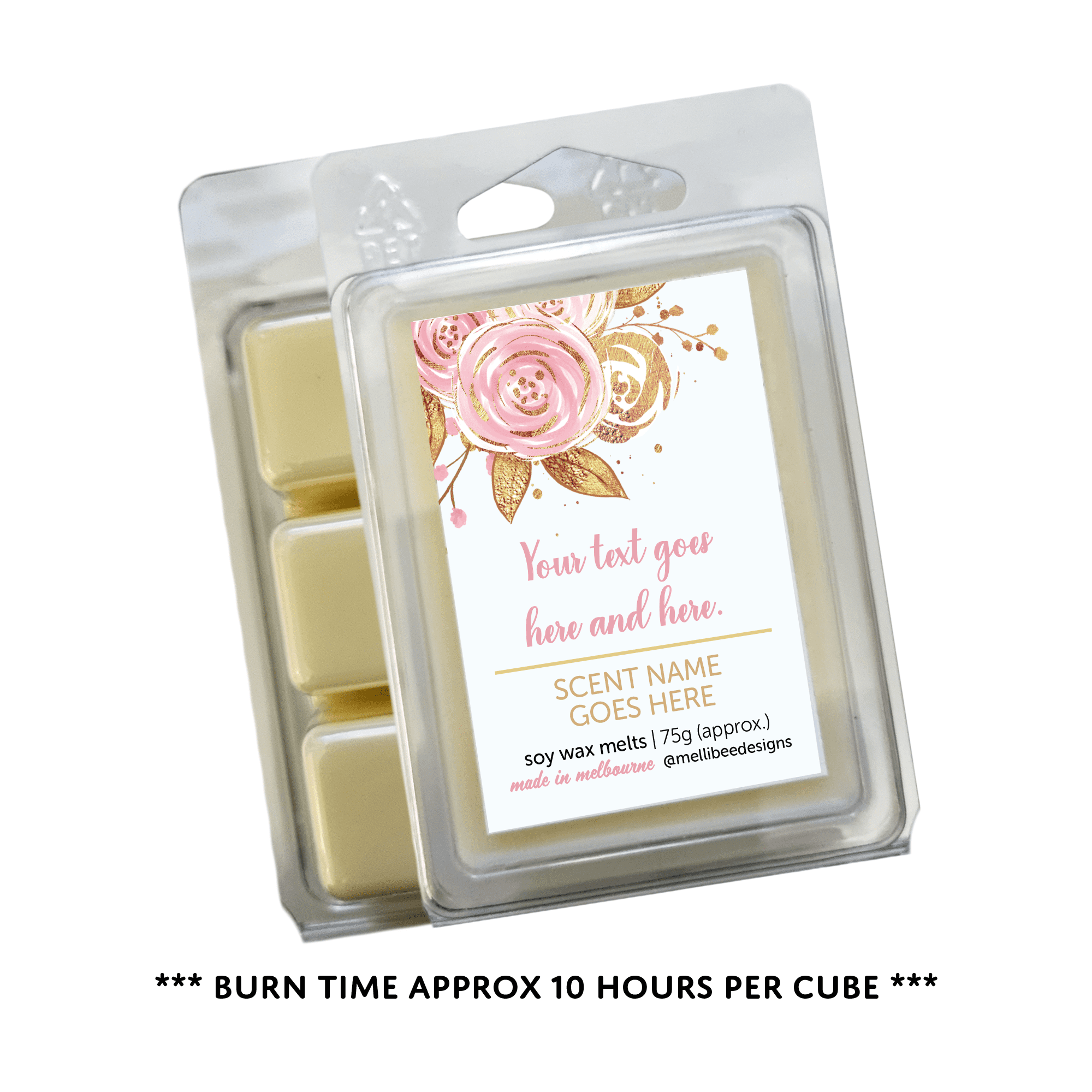 Hand poured in Melbourne. Soy Way Melts, made in Melbourne