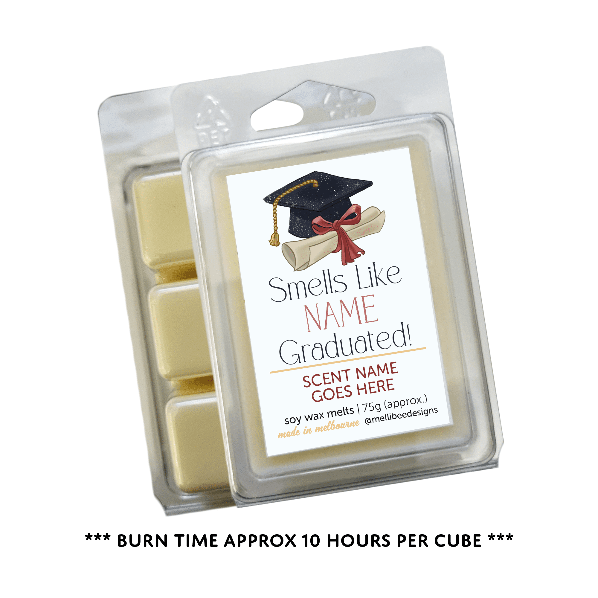 Hand poured in Melbourne. Soy Way Melts, made in Melbourne