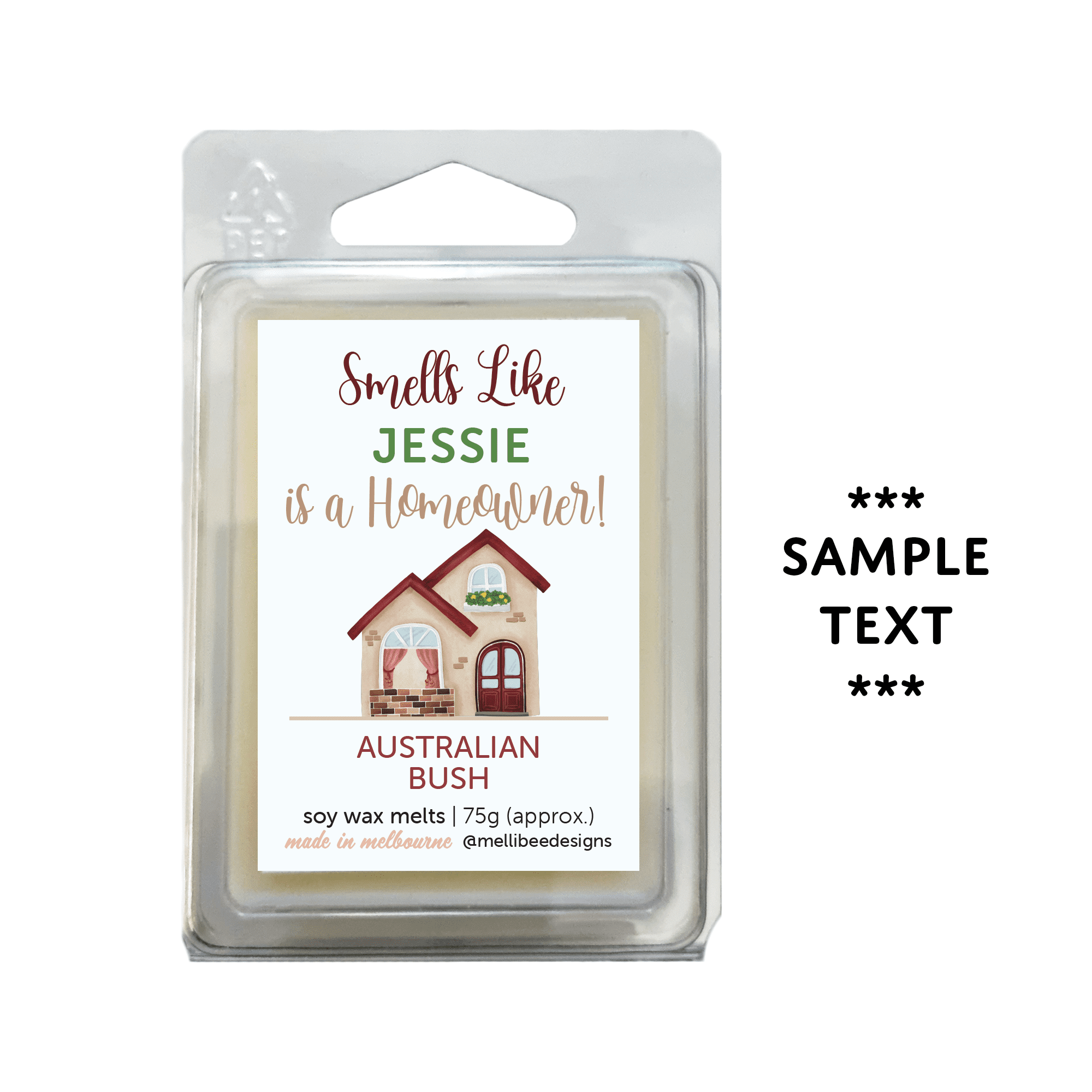 Hand poured in Melbourne. Soy Way Melts, made in Melbourne