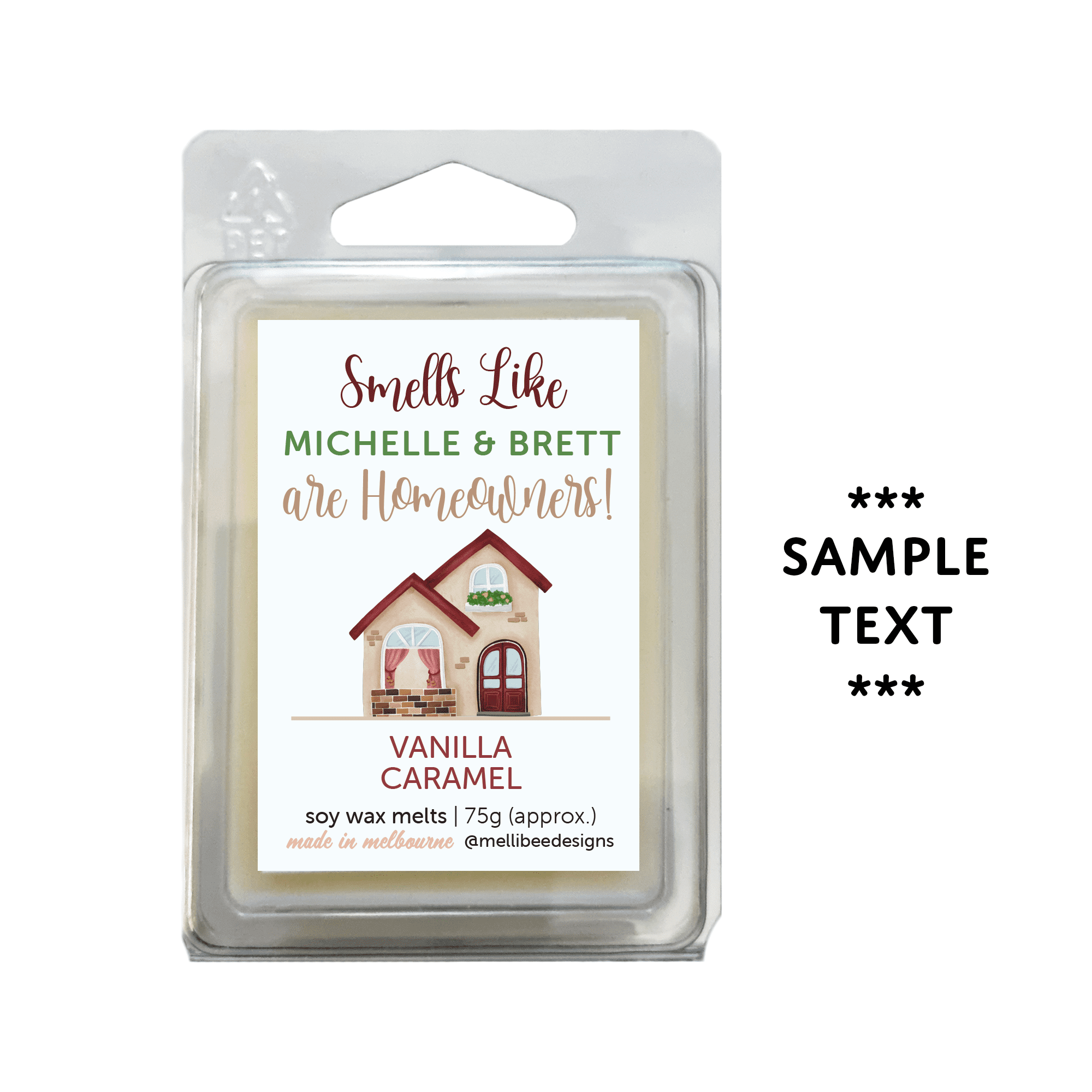 Hand poured in Melbourne. Soy Way Melts, made in Melbourne