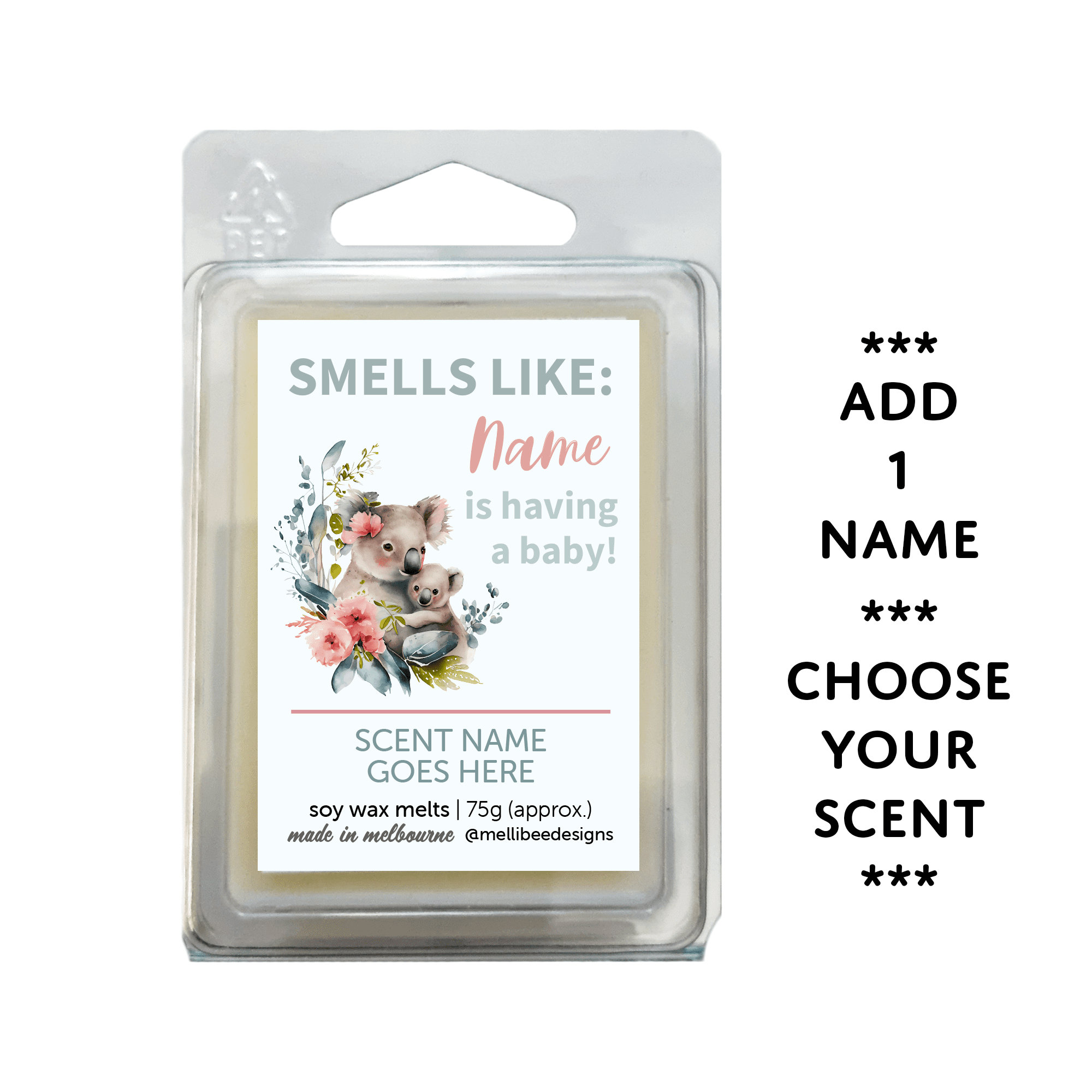 Hand poured in Melbourne. Soy Way Melts, made in Melbourne