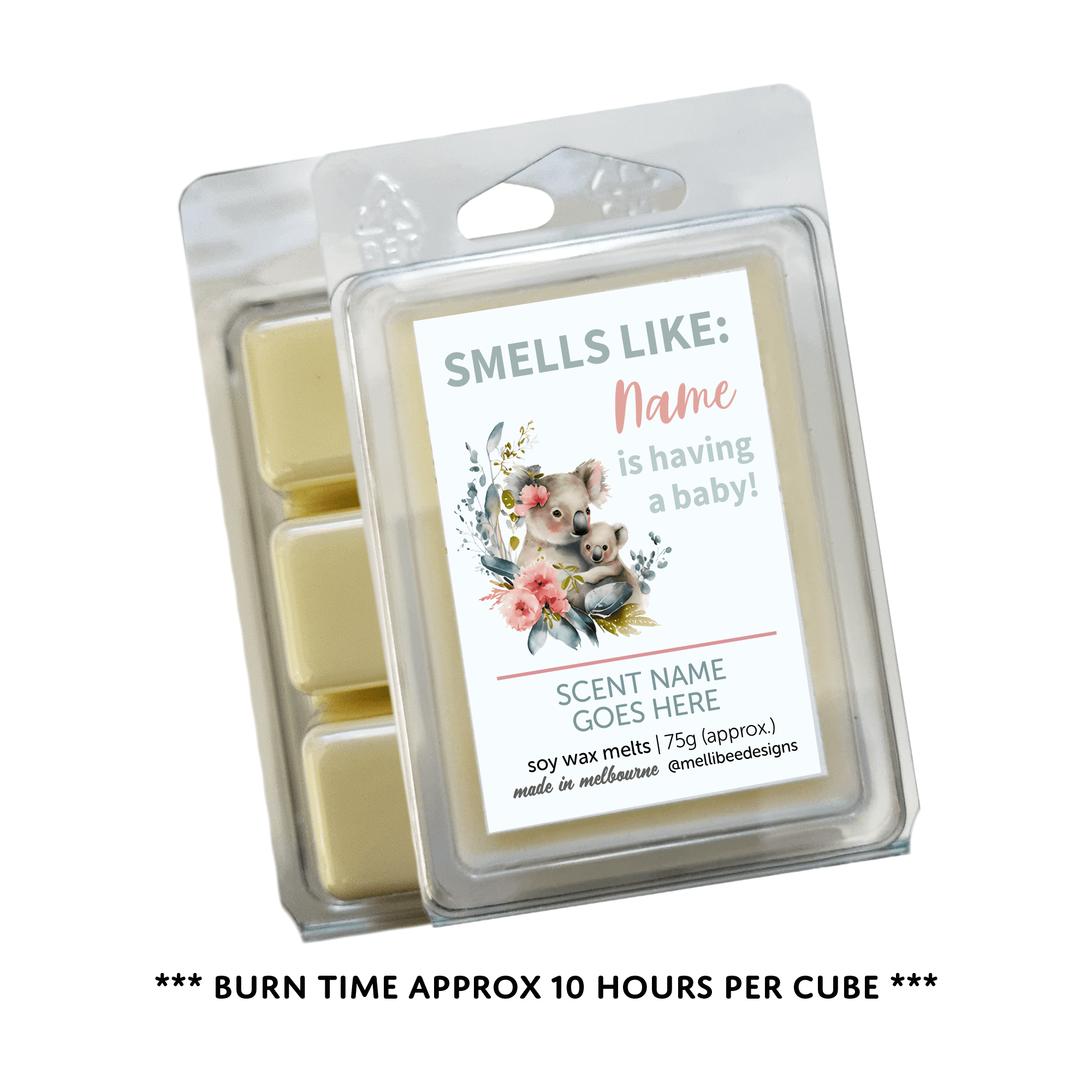 Hand poured in Melbourne. Soy Way Melts, made in Melbourne