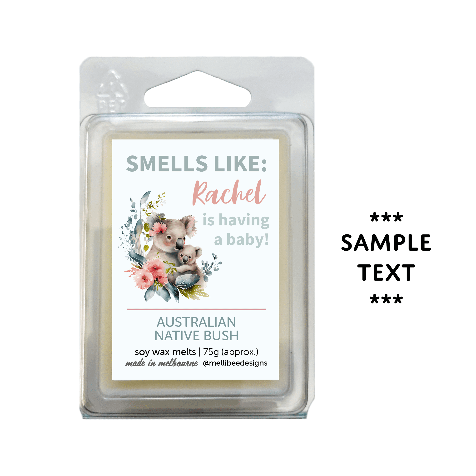 Hand poured in Melbourne. Soy Way Melts, made in Melbourne