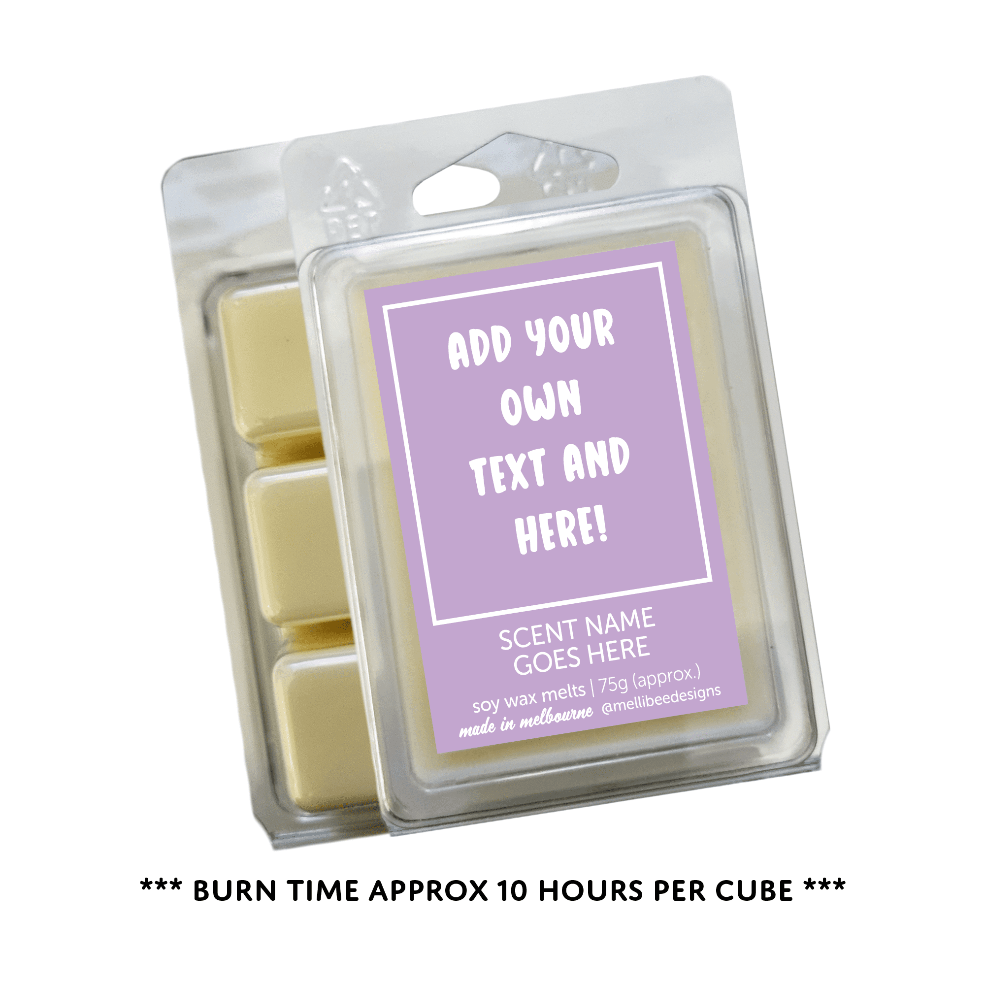 Hand poured in Melbourne. Soy Way Melts, made in Melbourne