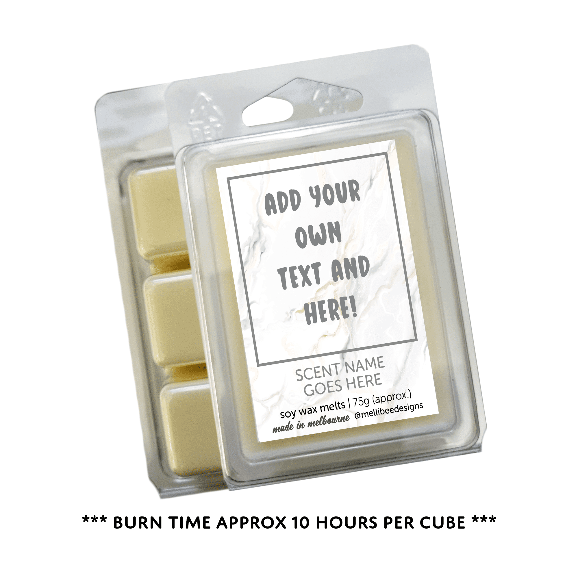 Hand poured in Melbourne. Soy Way Melts, made in Melbourne