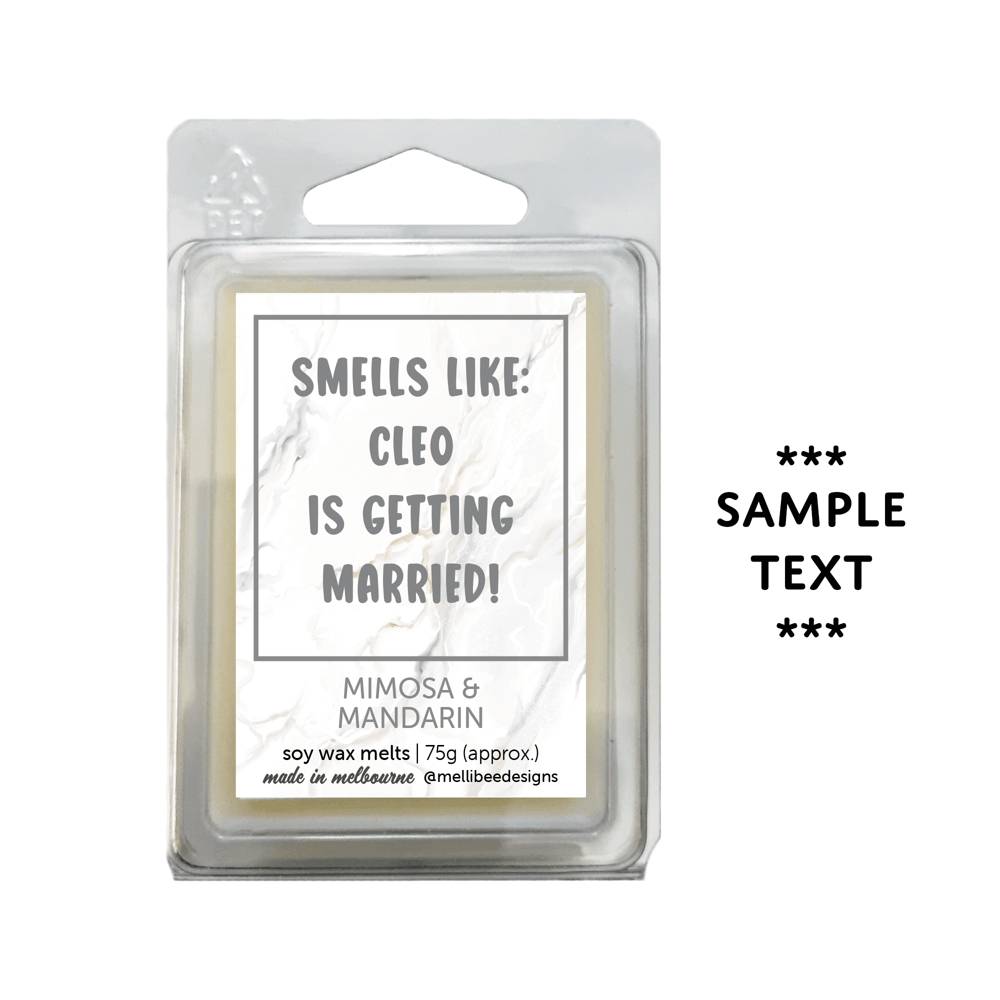 Hand poured in Melbourne. Soy Way Melts, made in Melbourne