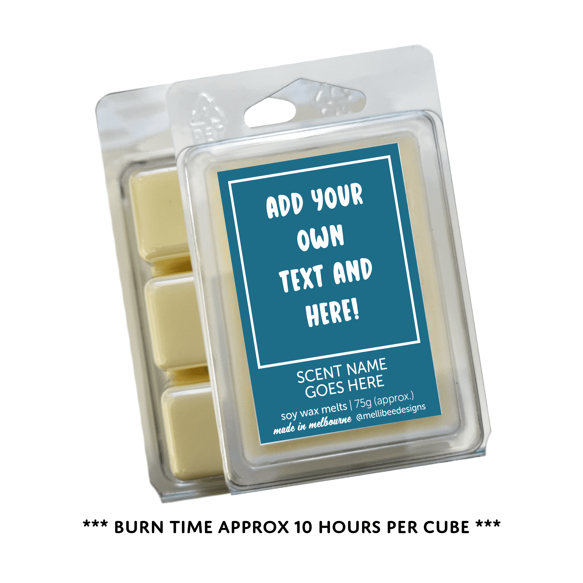 Hand poured in Melbourne. Soy Way Melts, made in Melbourne