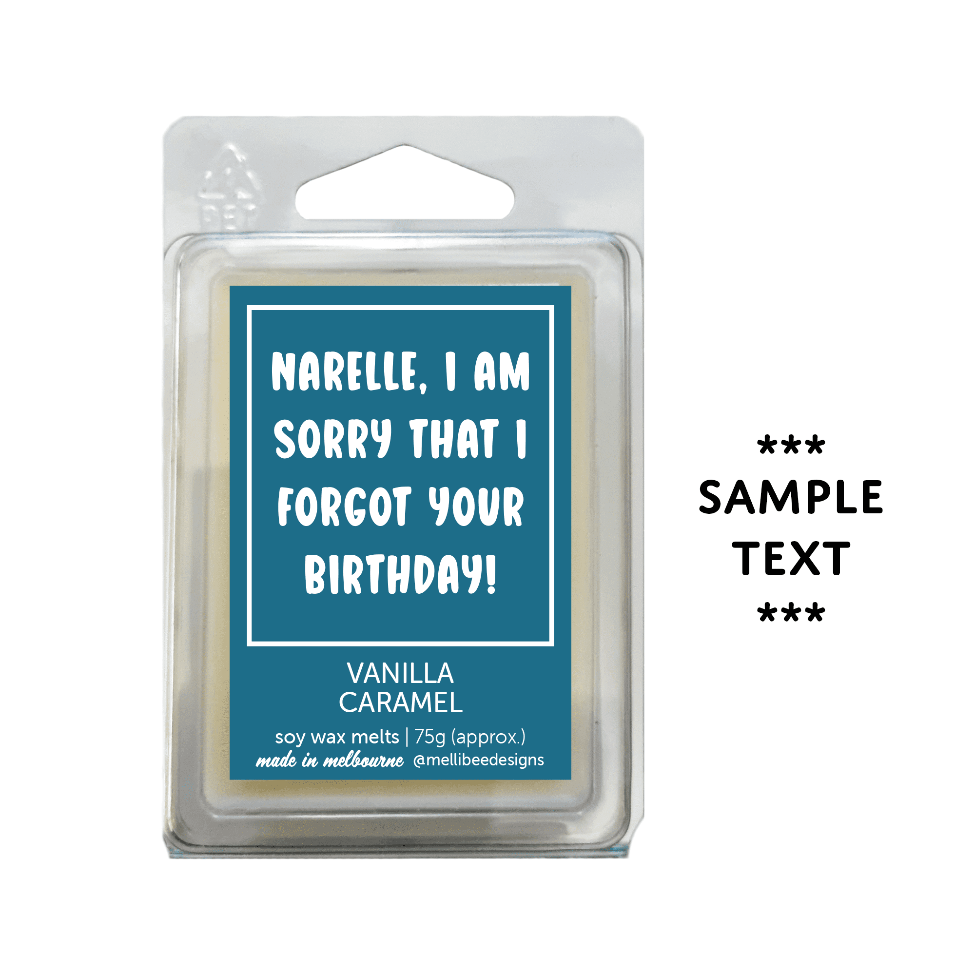 Hand poured in Melbourne. Soy Way Melts, made in Melbourne