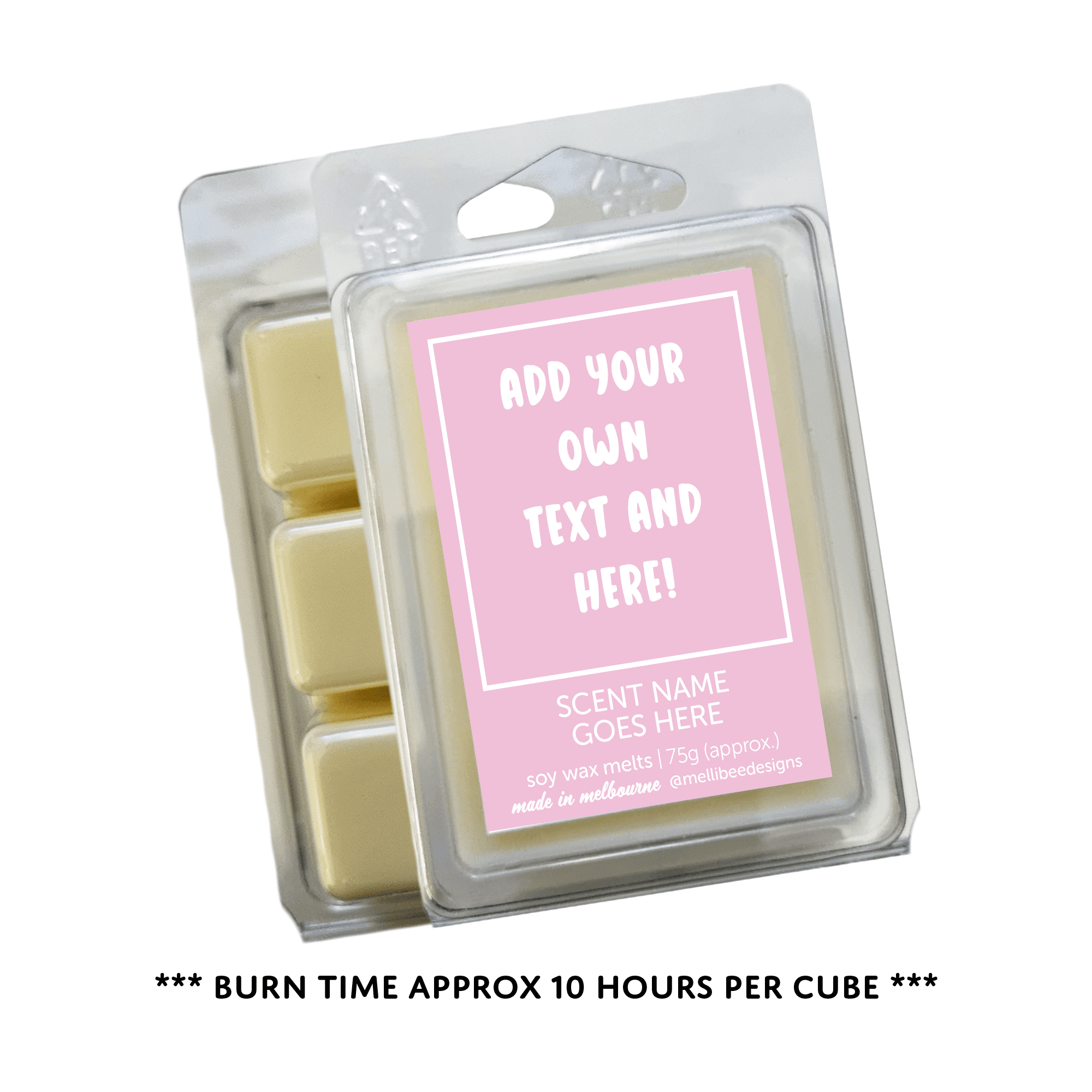 Hand poured in Melbourne. Soy Way Melts, made in Melbourne