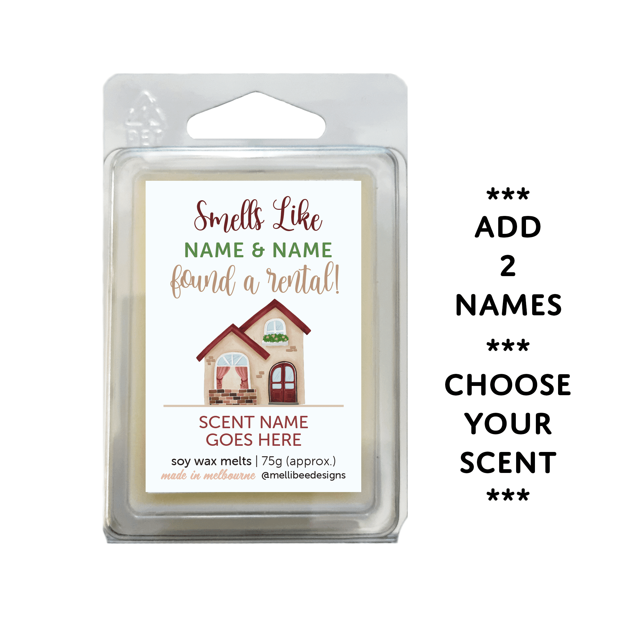 Hand poured in Melbourne. Soy Way Melts, made in Melbourne