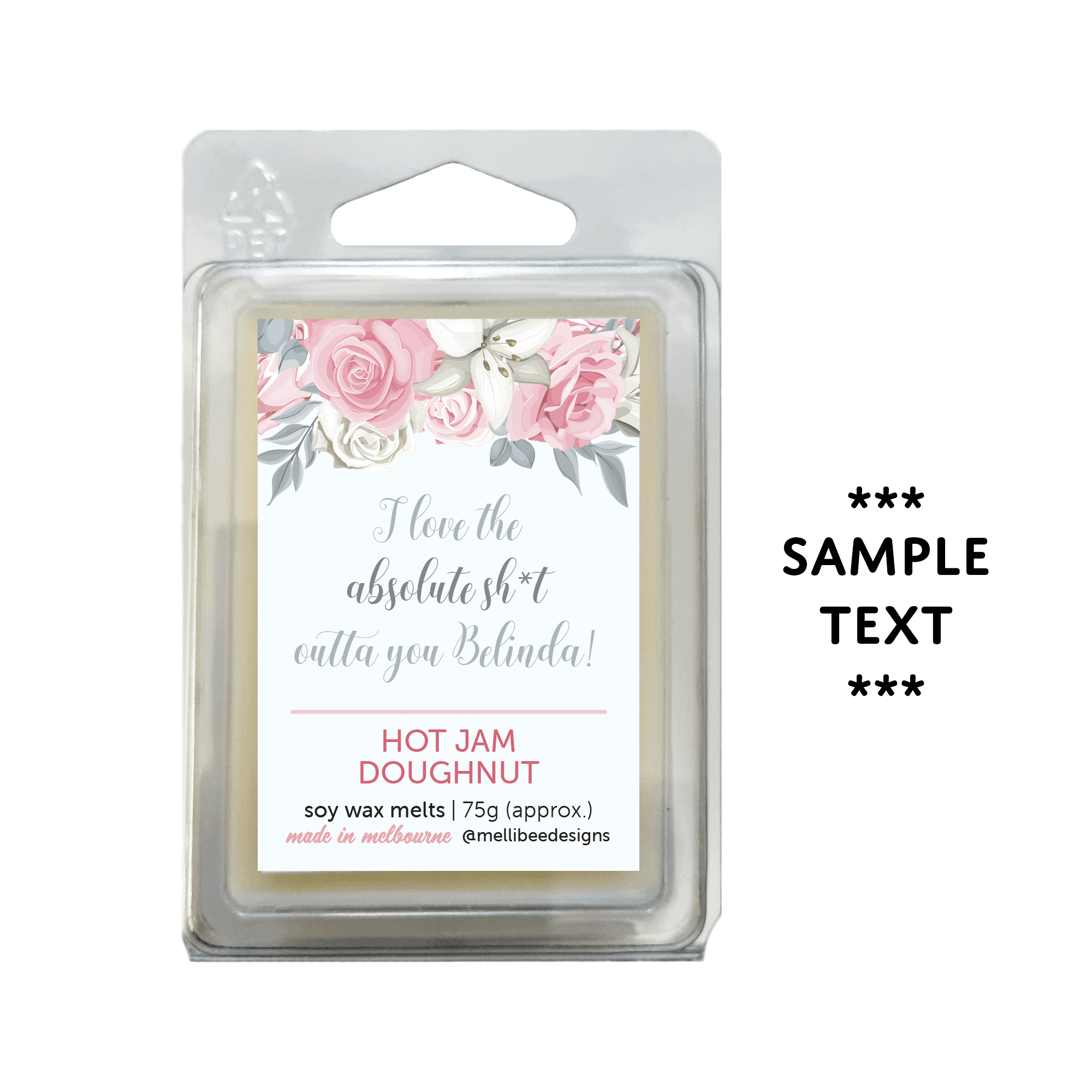 Hand poured in Melbourne. Soy Way Melts, made in Melbourne