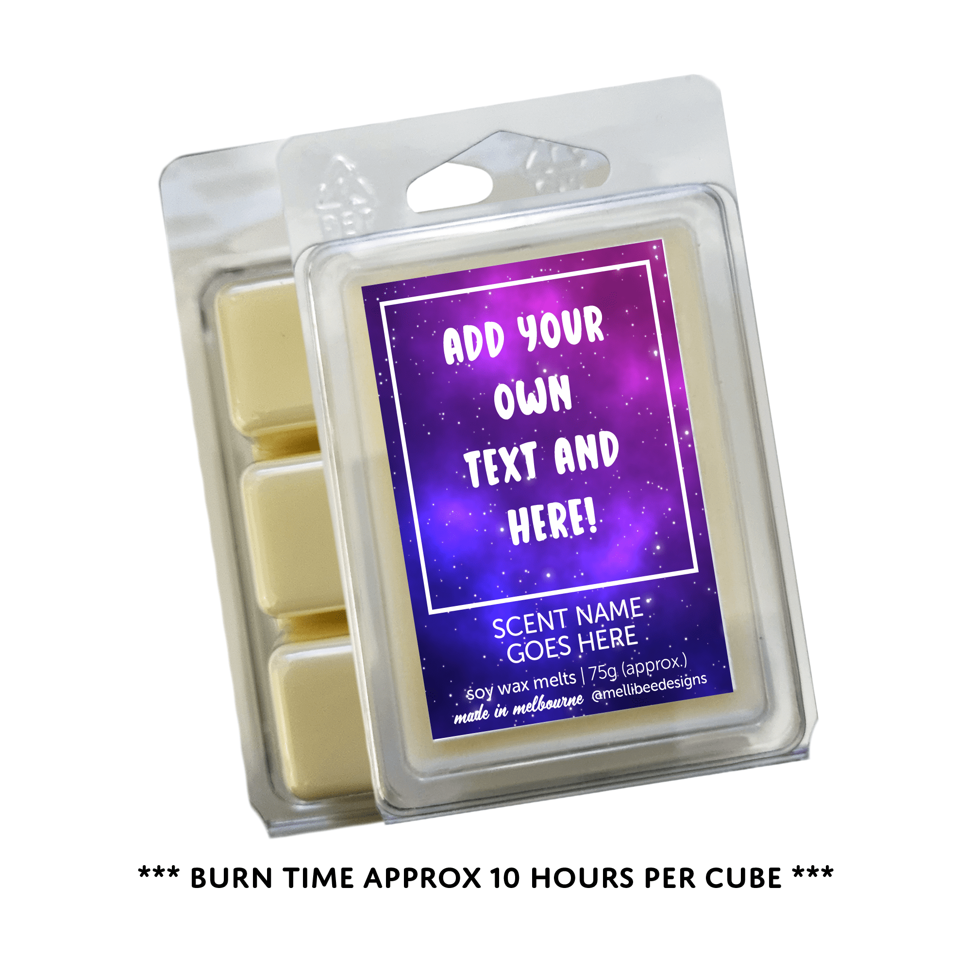 Hand poured in Melbourne. Soy Way Melts, made in Melbourne