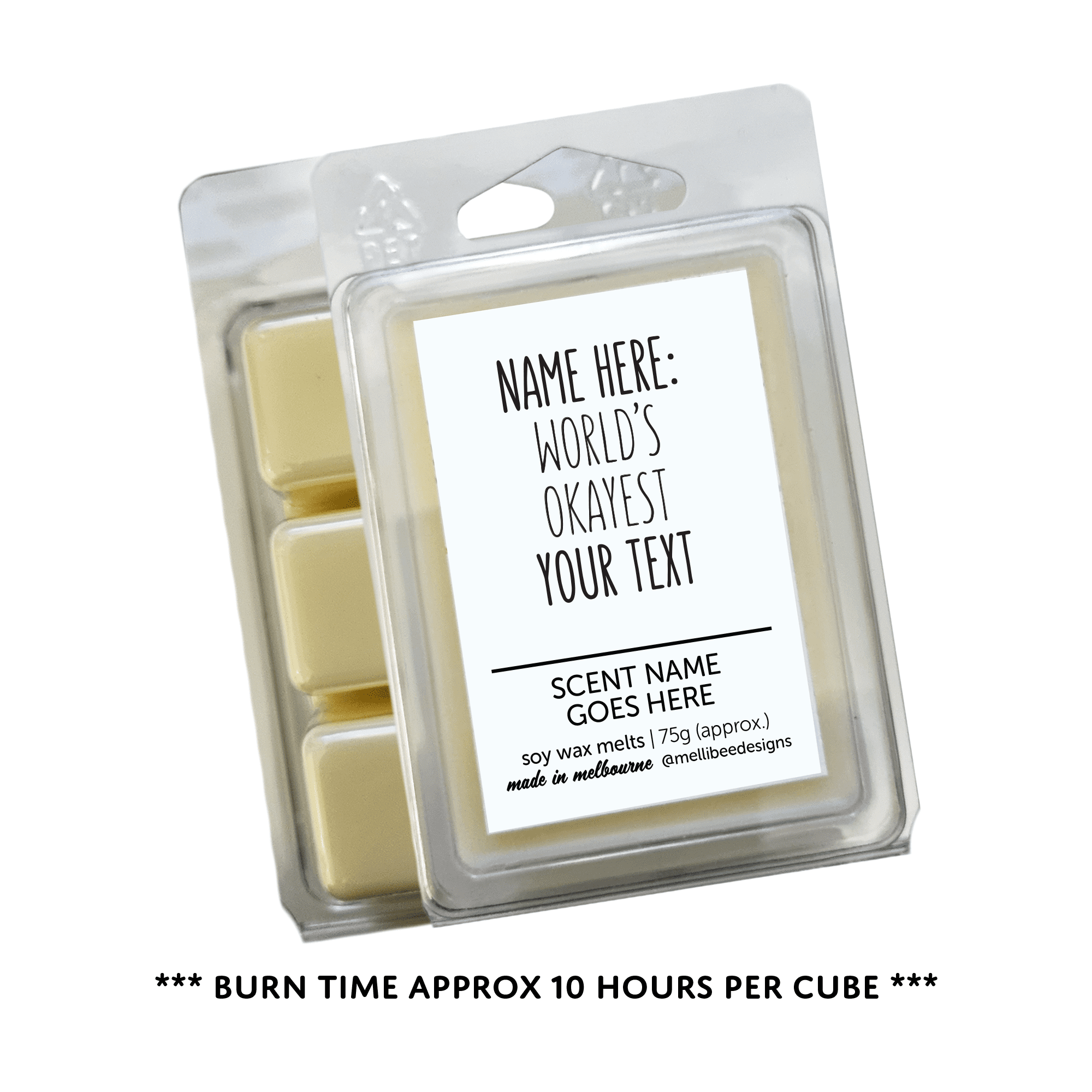 Hand poured in Melbourne. Soy Way Melts, made in Melbourne