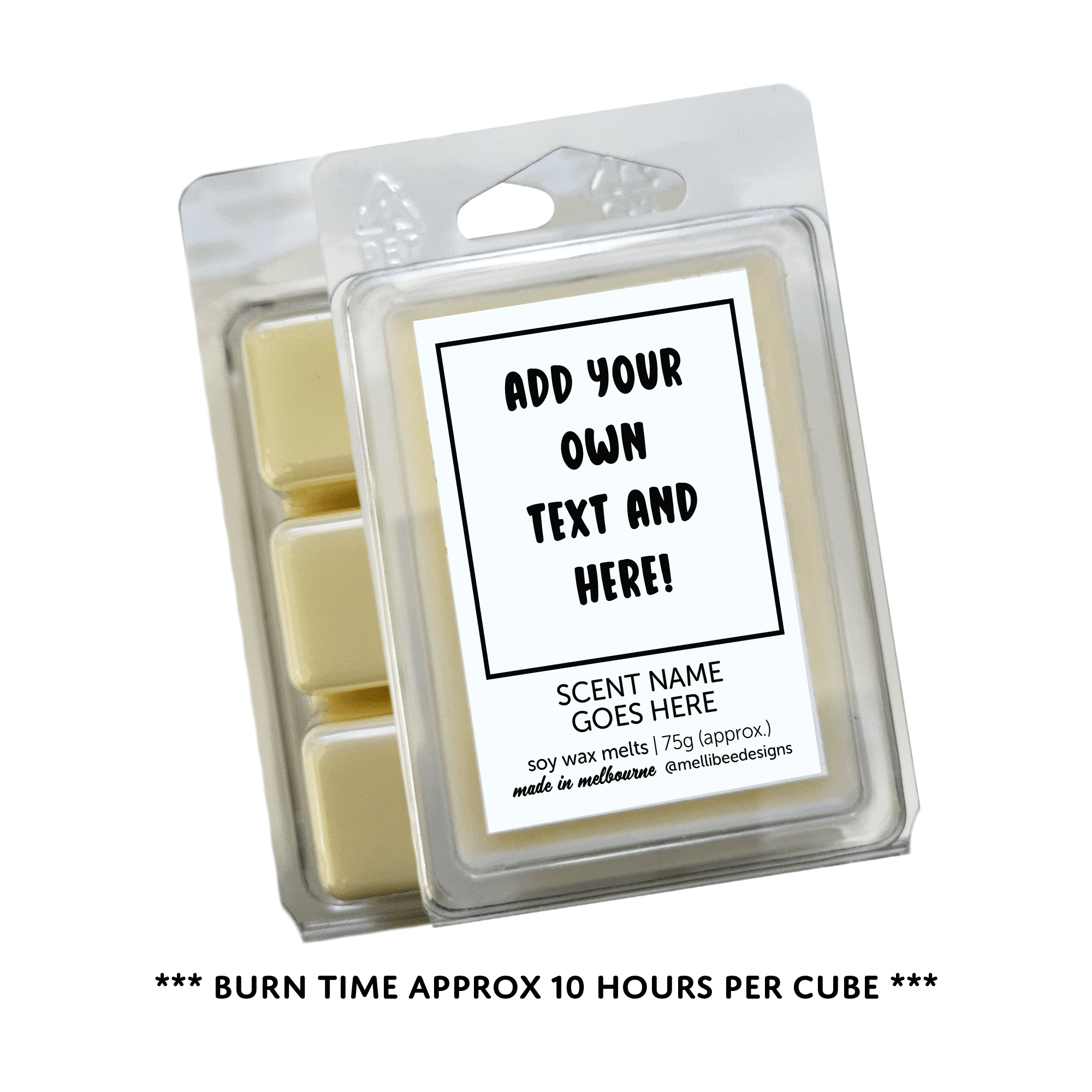 Hand poured in Melbourne. Soy Way Melts, made in Melbourne