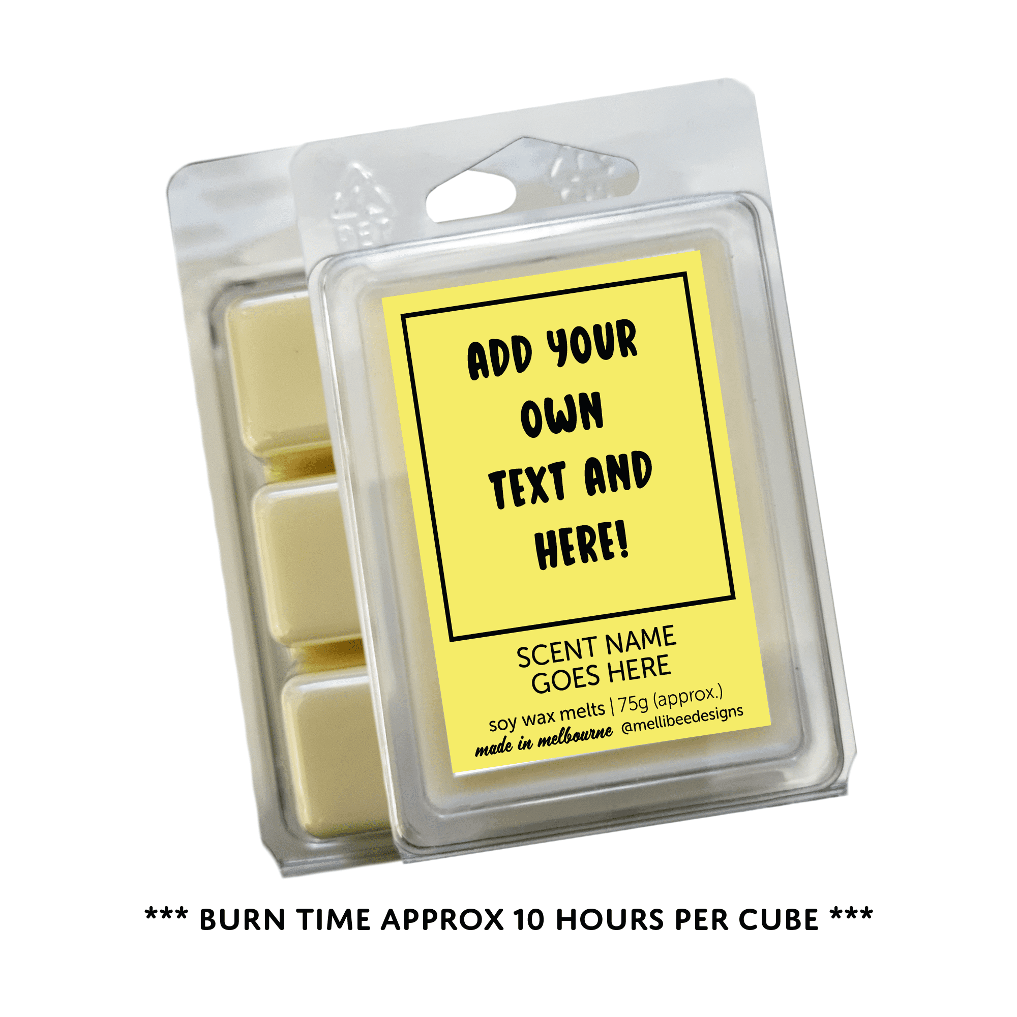 Hand poured in Melbourne. Soy Way Melts, made in Melbourne