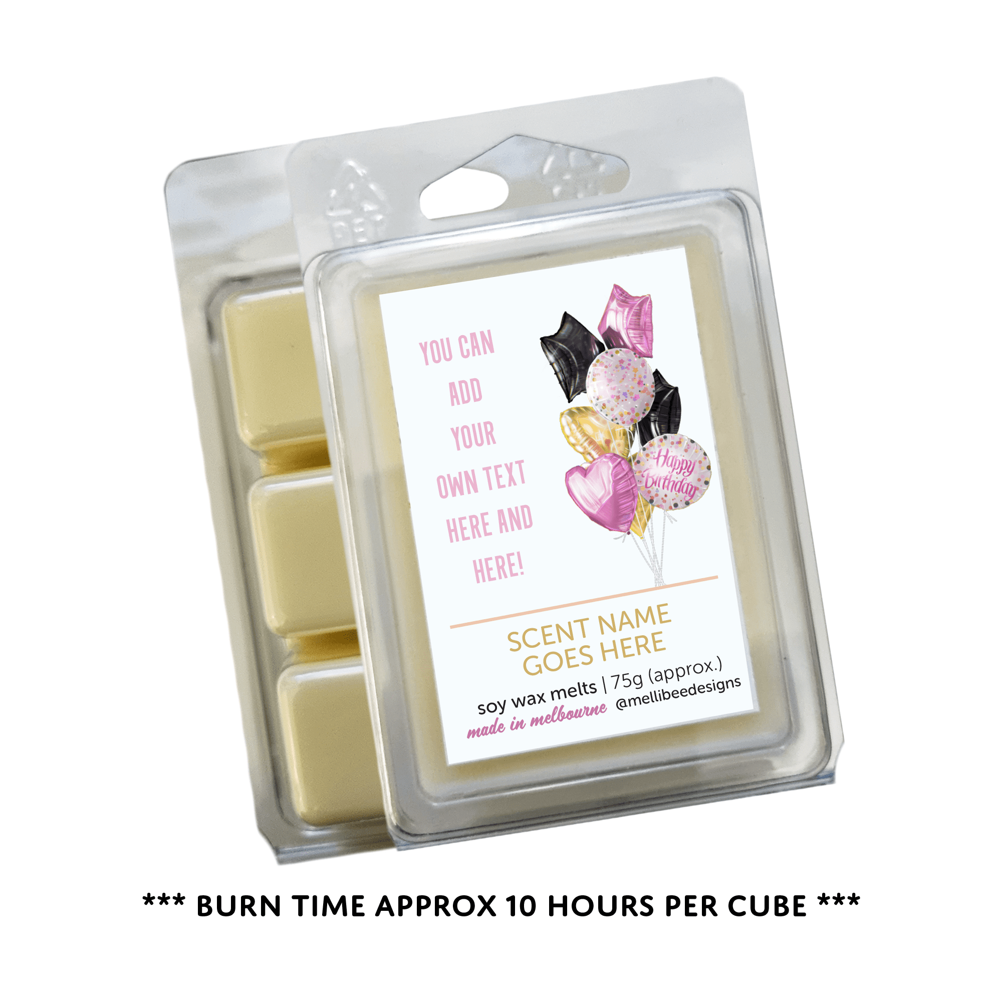 Hand poured in Melbourne. Soy Way Melts, made in Melbourne