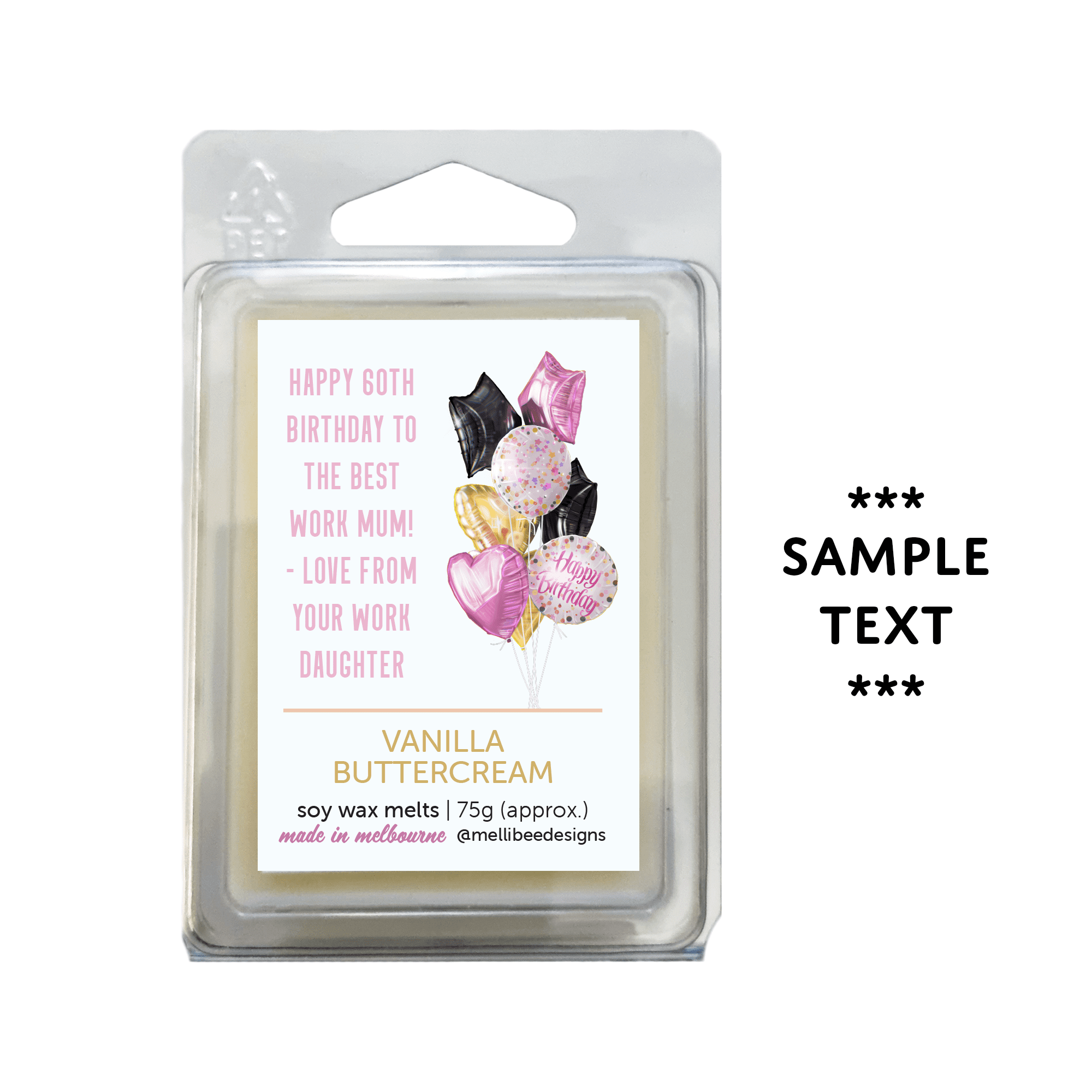 Hand poured in Melbourne. Soy Way Melts, made in Melbourne