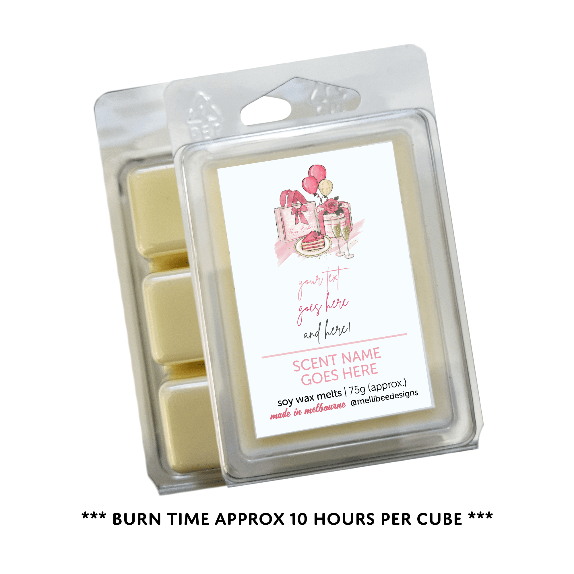 Hand poured in Melbourne. Soy Way Melts, made in Melbourne