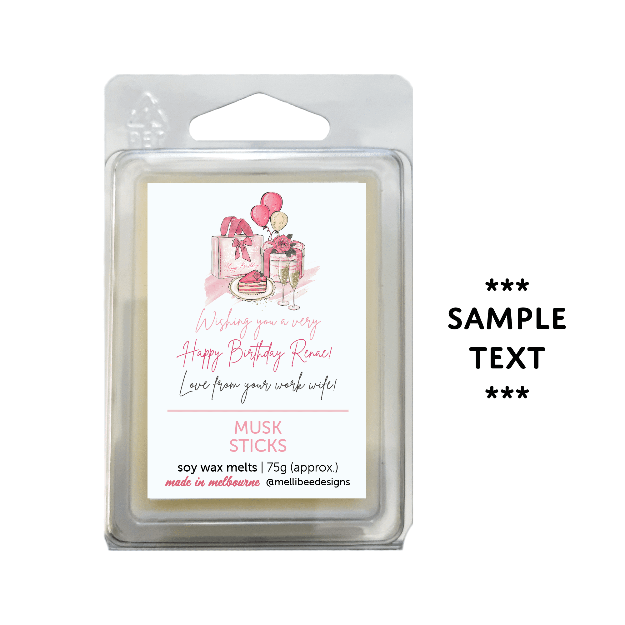 Hand poured in Melbourne. Soy Way Melts, made in Melbourne