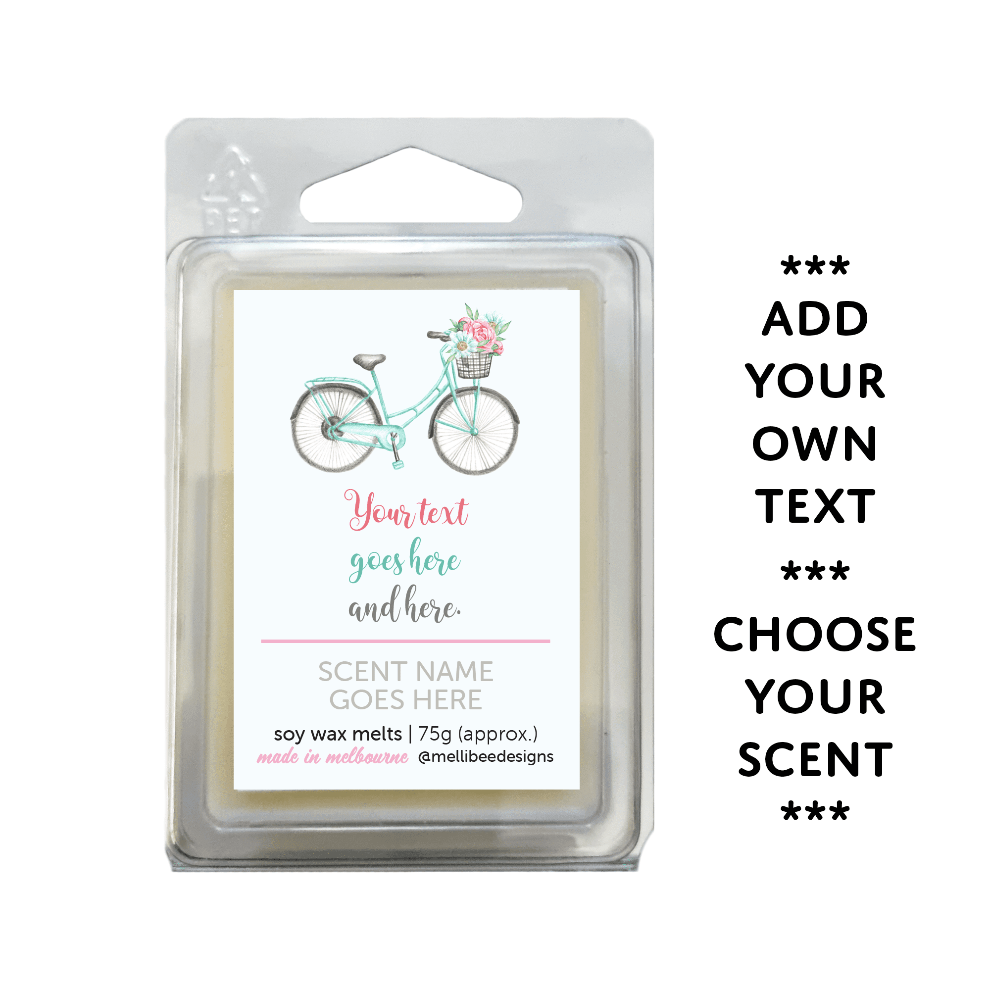 Hand poured in Melbourne. Soy Way Melts, made in Melbourne