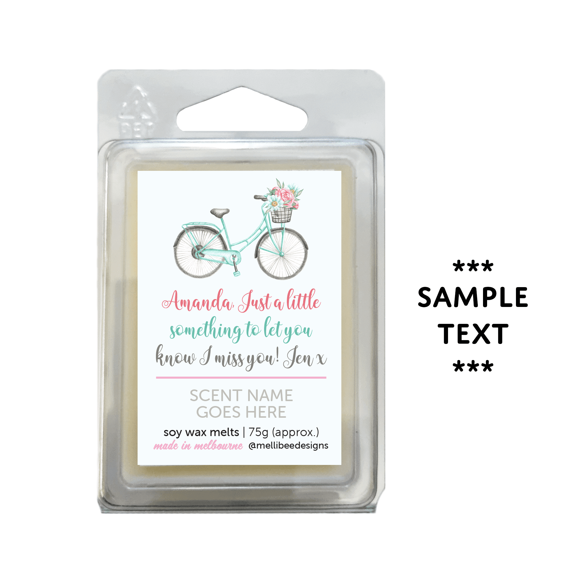 Hand poured in Melbourne. Soy Way Melts, made in Melbourne