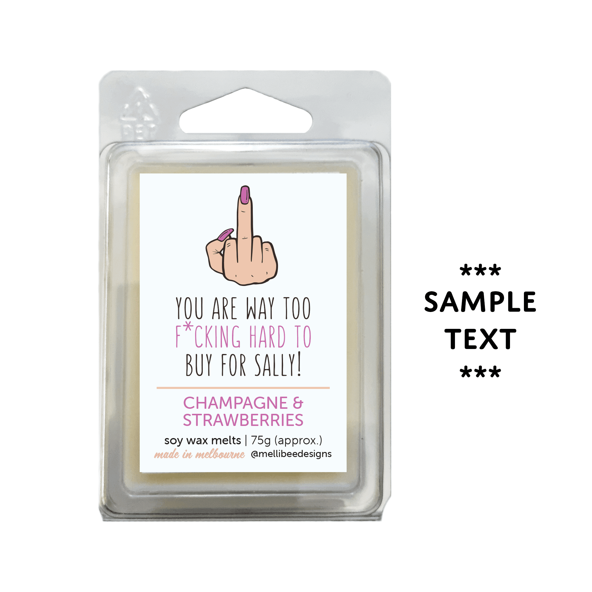 Hand poured in Melbourne. Soy Way Melts, made in Melbourne