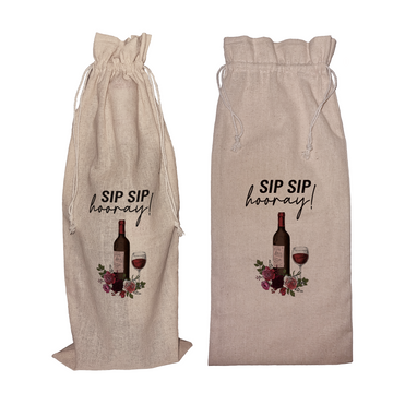 Sip Sip Hooray! | Funny Wine Gift Bag