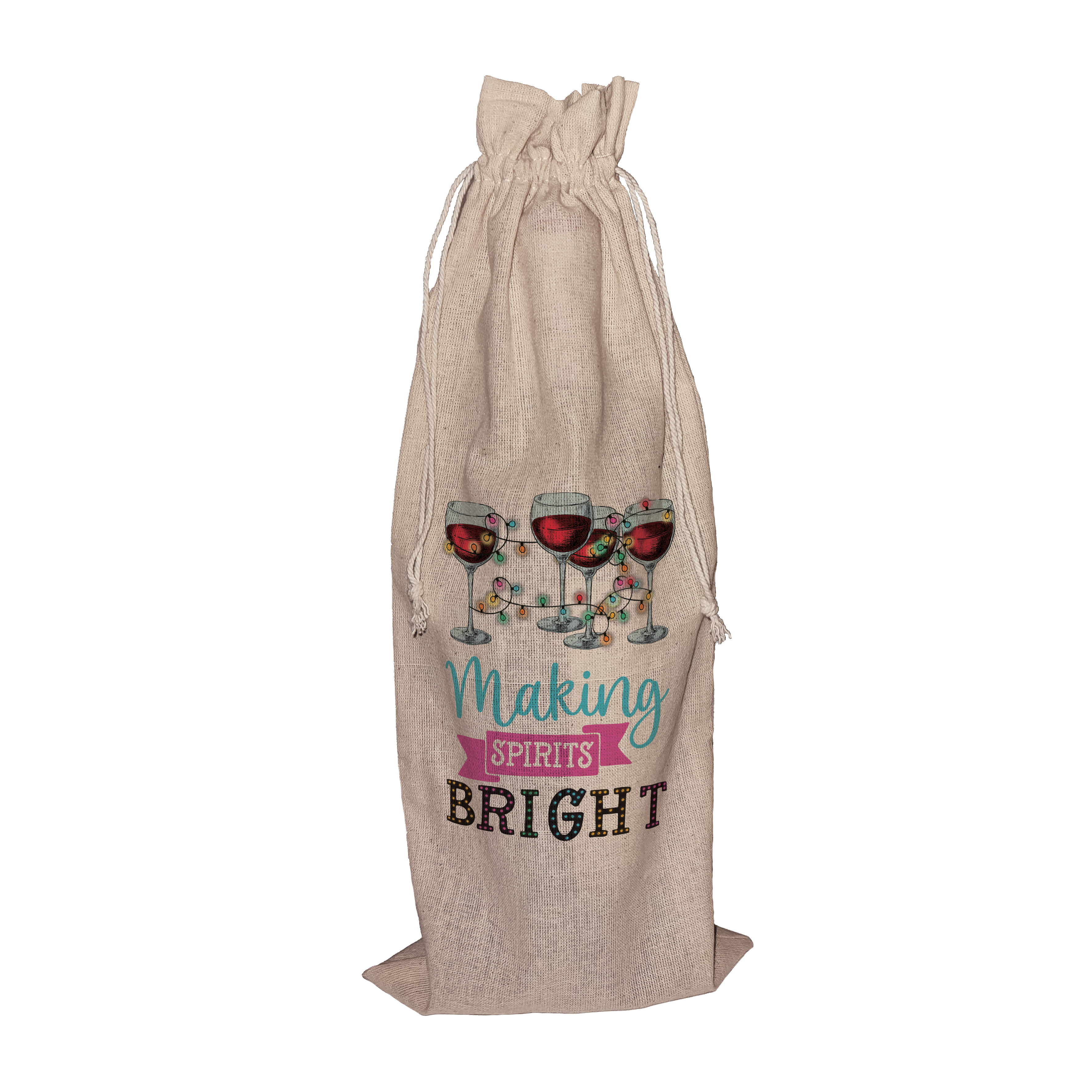 Making Spirits Bright | Funny Wine Gift Bag