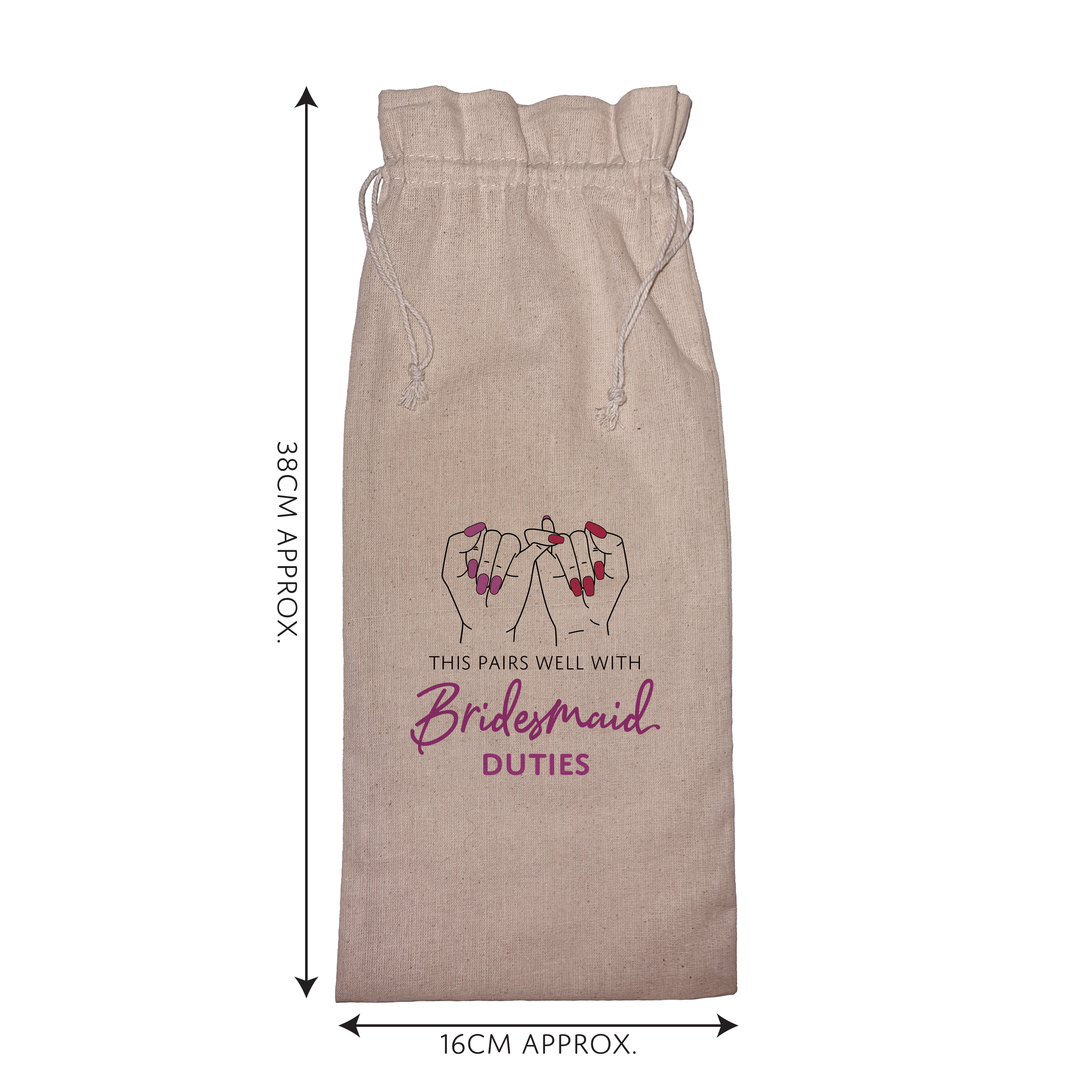 This Pairs Well With Bridesmaid Duties | Funny Wine Gift Bag