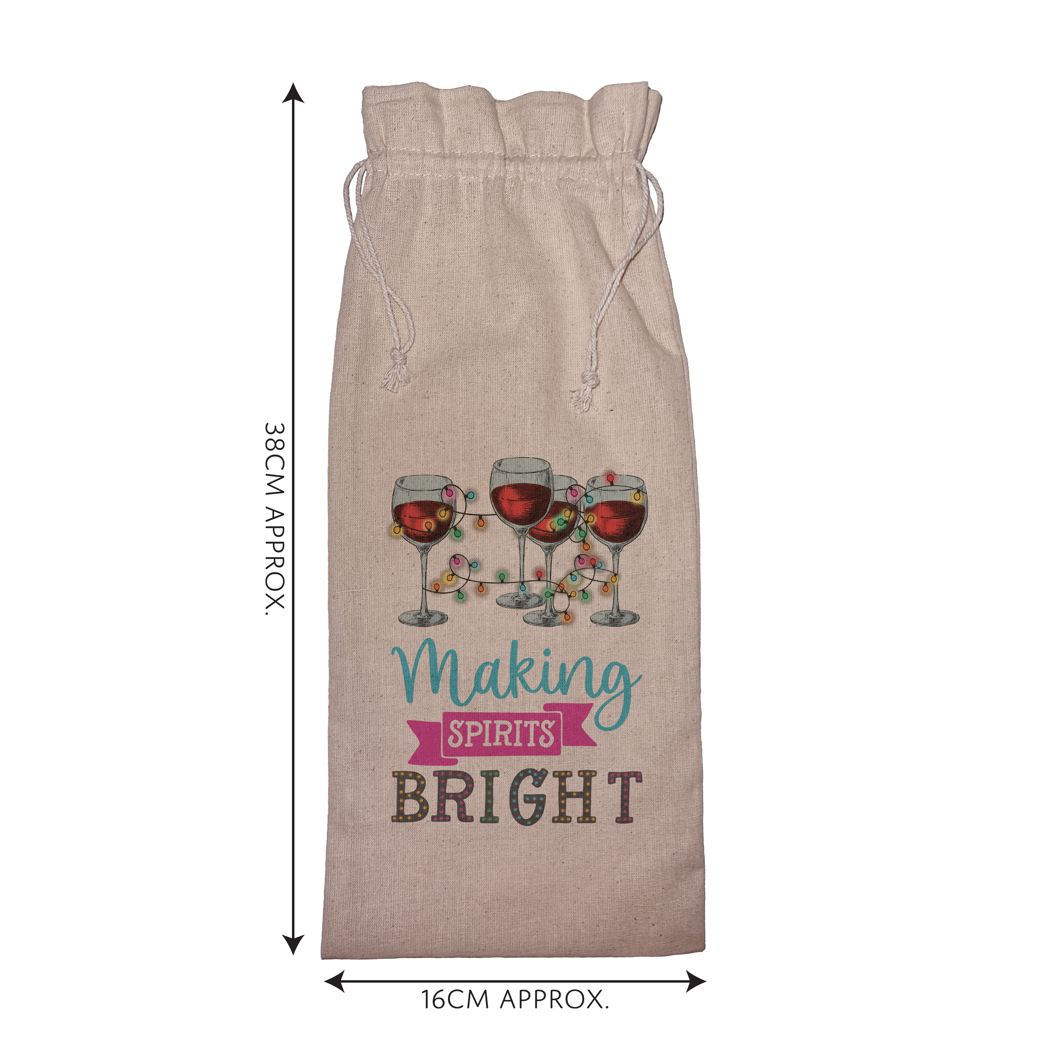 Making Spirits Bright | Funny Wine Gift Bag