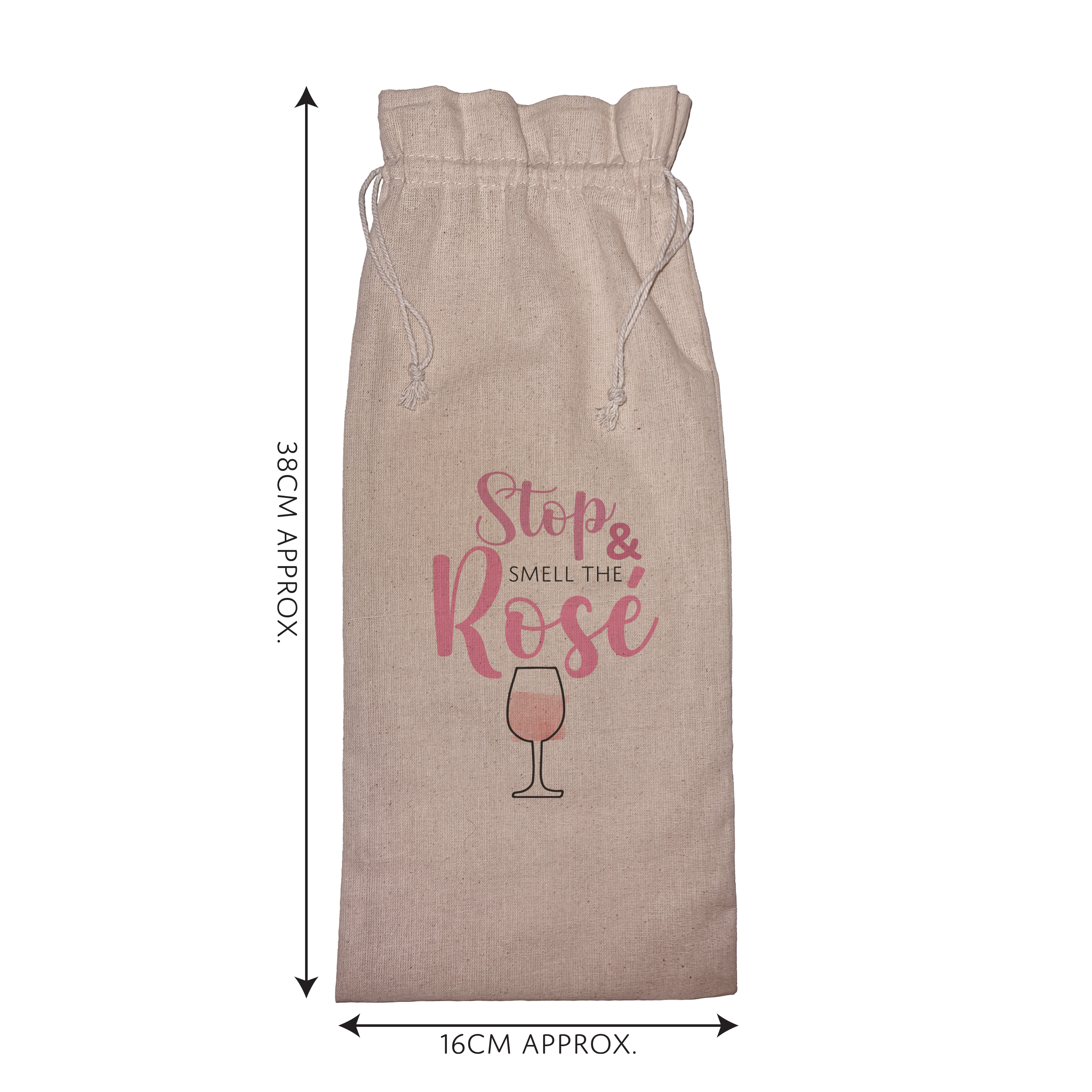 Stop & Smell the Rosé | Funny Wine Gift Bag