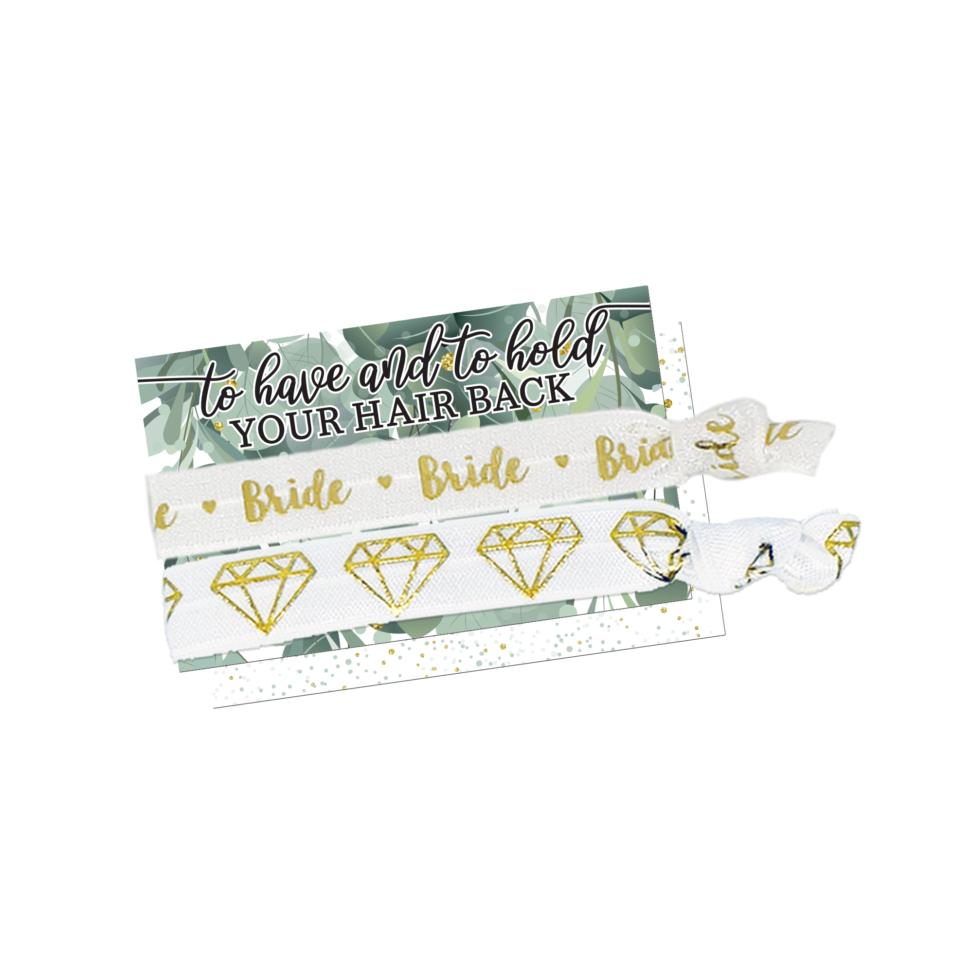 To Have & To Hold "Bride" Hair Tie & Card