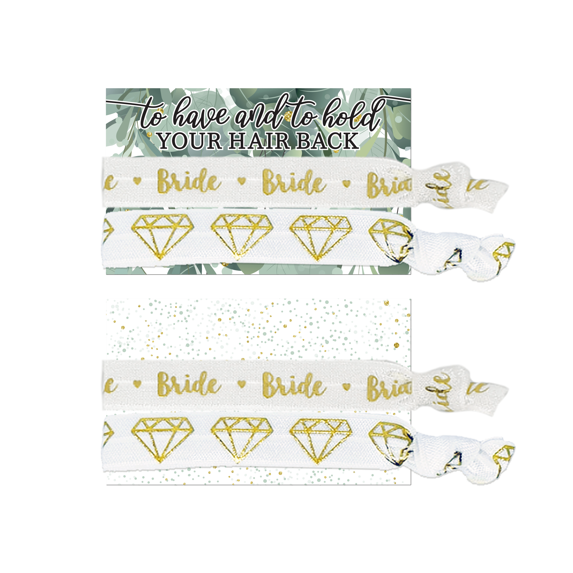 To Have & To Hold "Bride" Hair Tie & Card