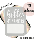 Acrylic Birth Announcement Plaque "Hello My Name Is"