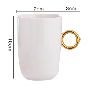 Diamond Ring Mug | Bling Ring Mug | Two Carat Ring Ceramic Coffee Mug