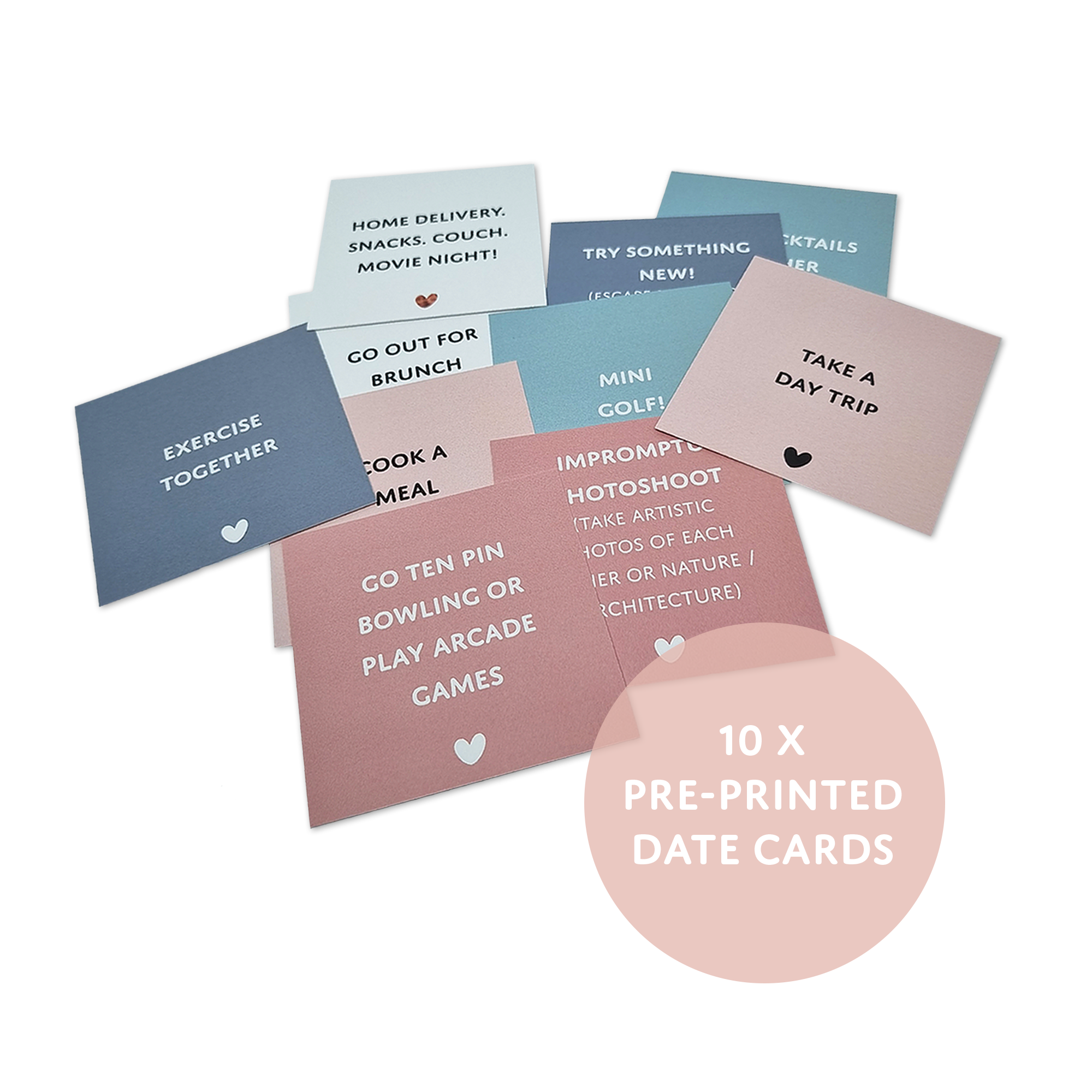 Personalised Date Night Card Game | Bridal Shower Date Night Game | Year of Dates Gift Box